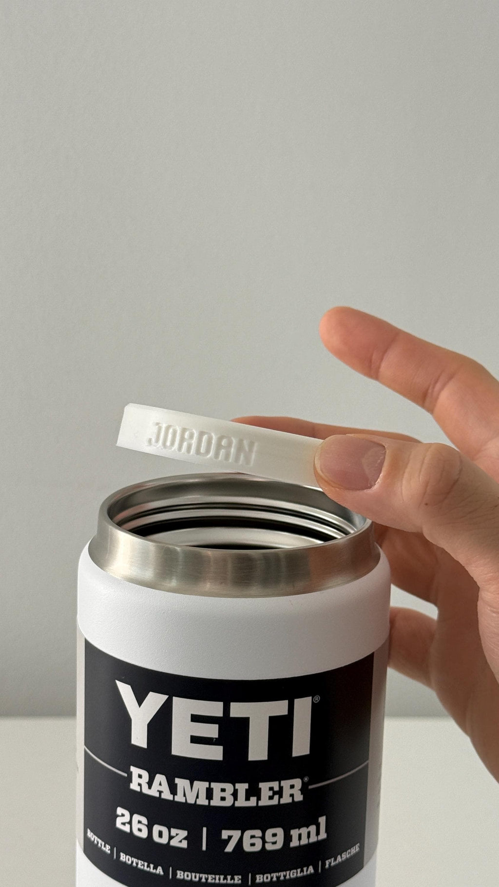 For the Yeti Rambler 26oz, 36oz & 46oz Water Bottles - Customizable Name Band