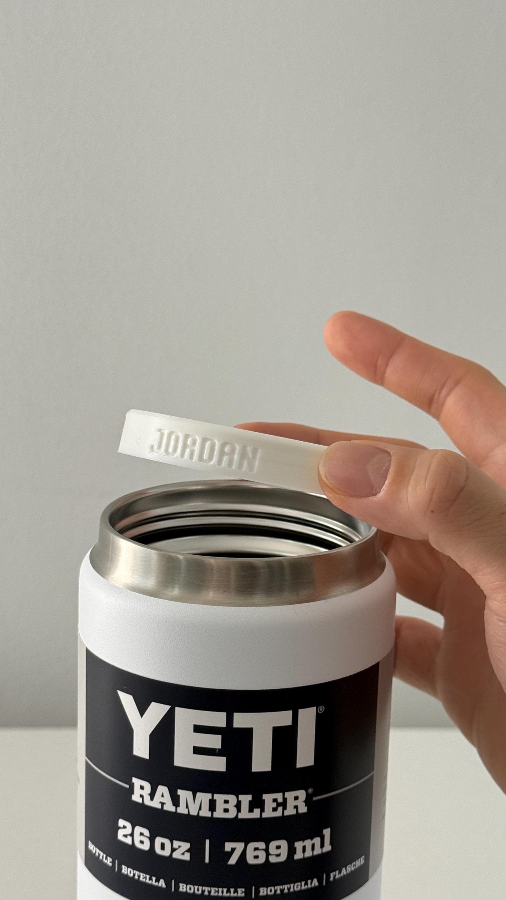 For the Yeti Rambler 26oz, 36oz & 46oz Water Bottles - Customizable Name Band