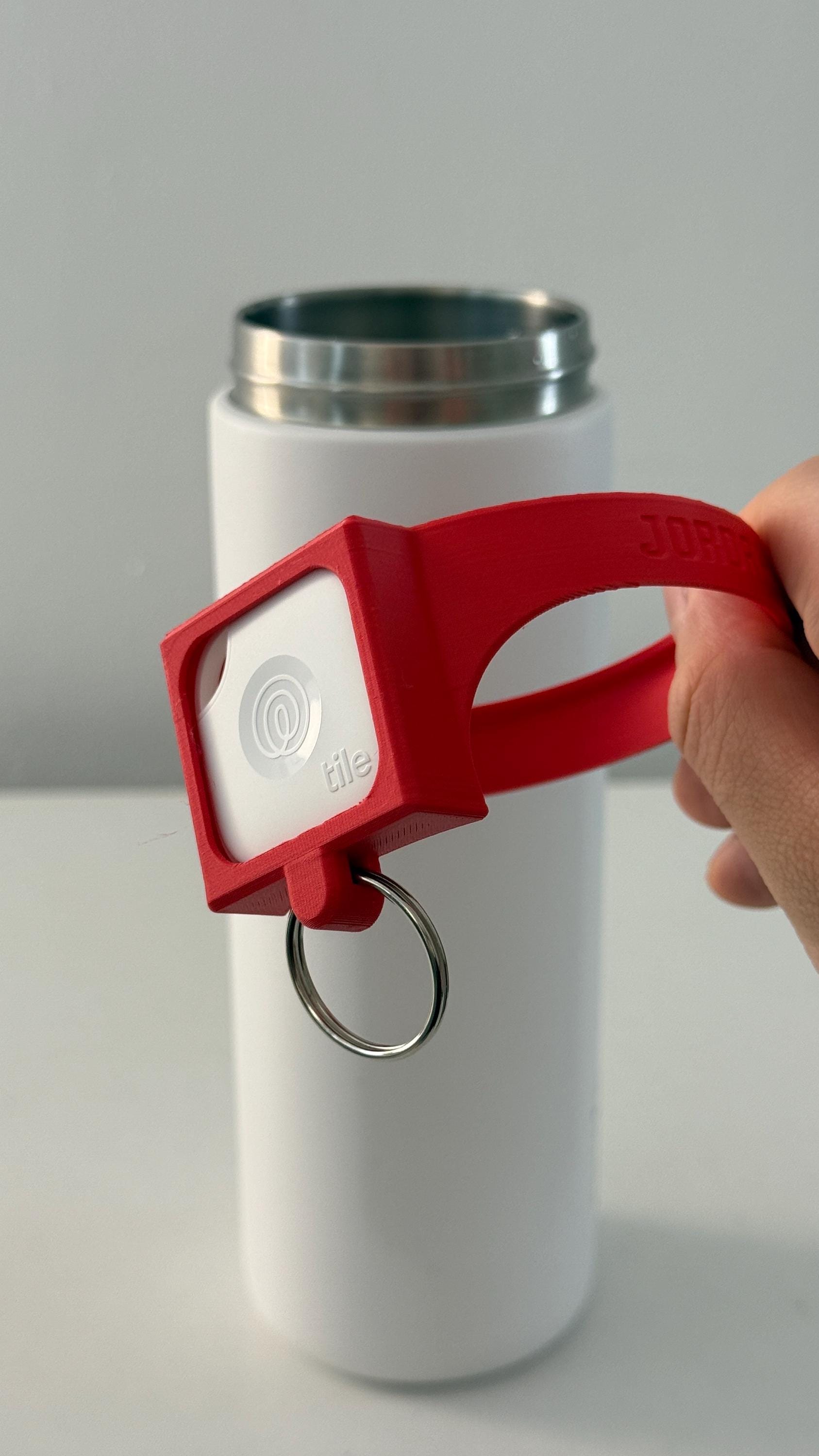 For the Owala FreeSip 24oz - Customizable Name Band with Tile Tracker Holder