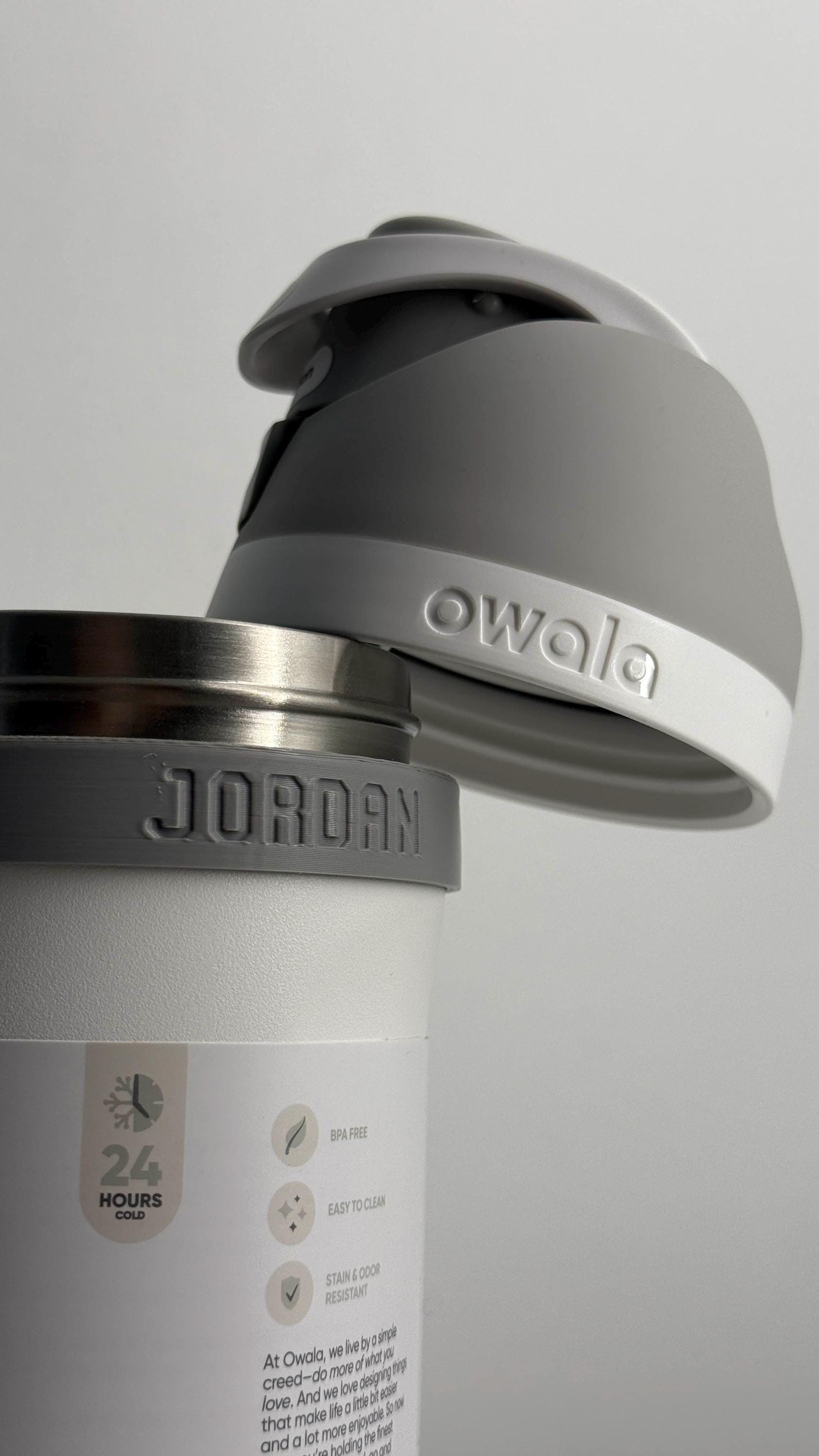 For the Owala FreeSip 24oz Water Bottle - Customizable Name Band