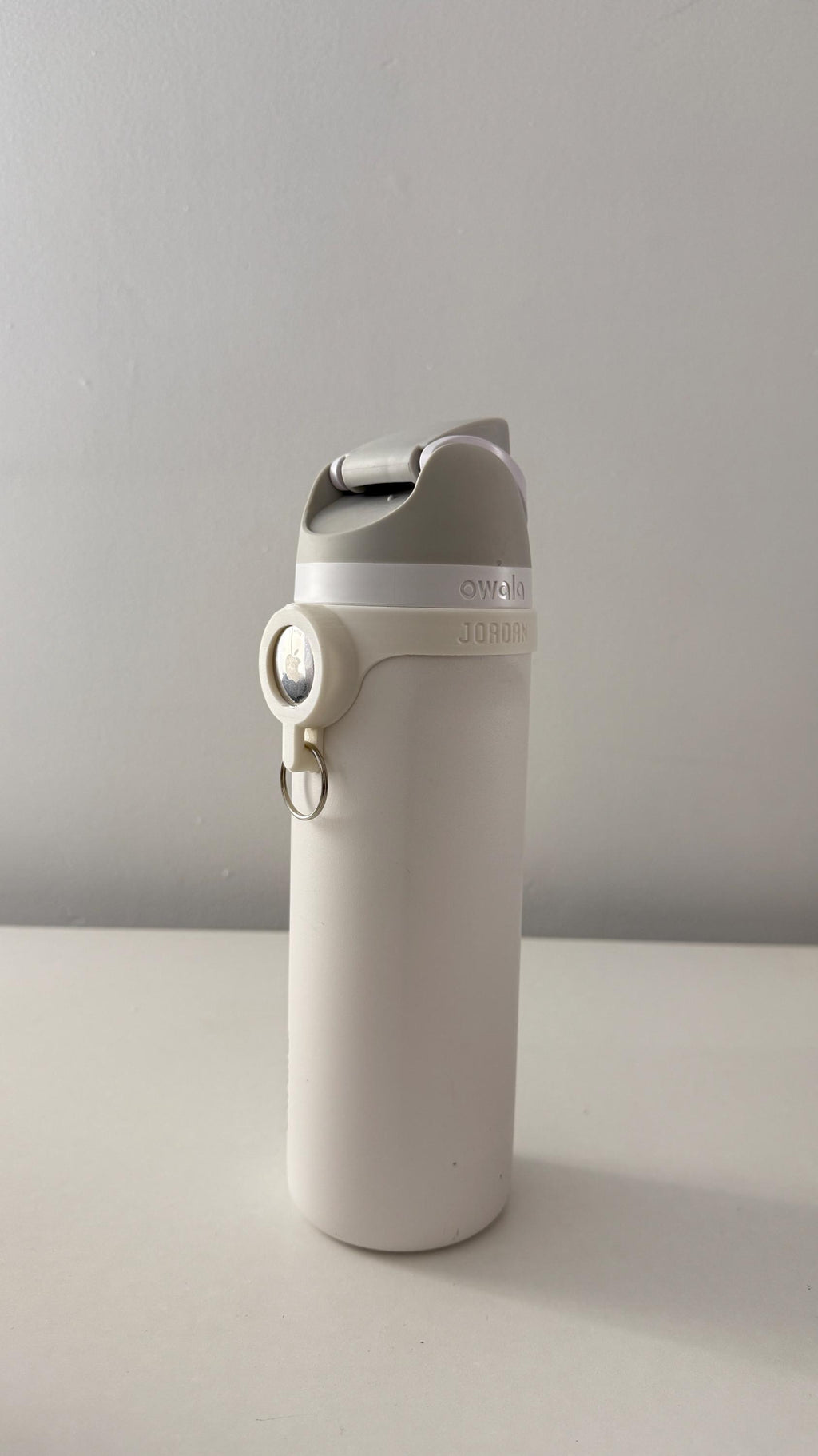 For the Owala FreeSip 24oz Water Bottle - Customizable Name Band with AirTag Holder and Keyring