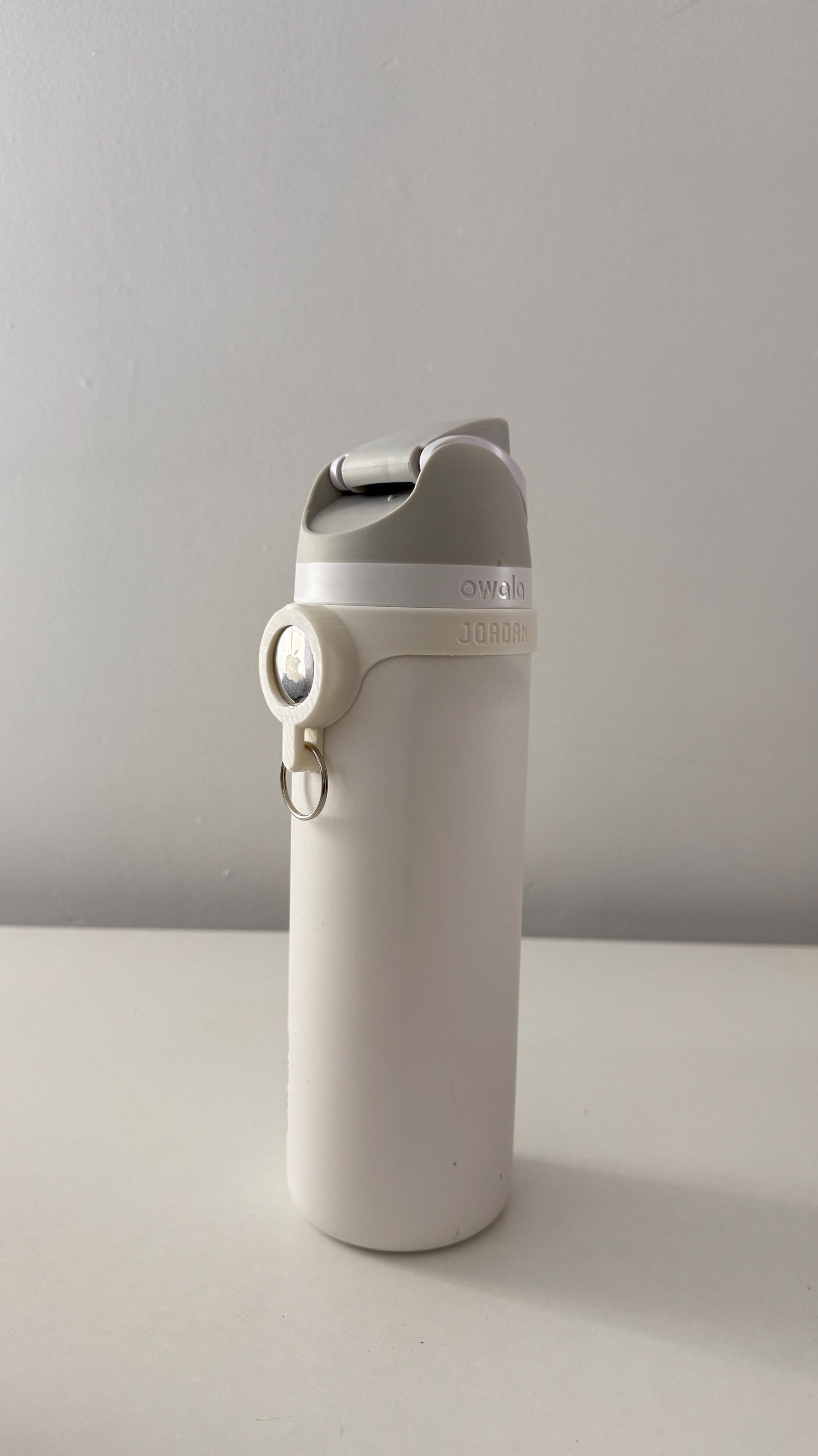 For the Owala FreeSip 24oz Water Bottle - Customizable Name Band with AirTag Holder and Keyring