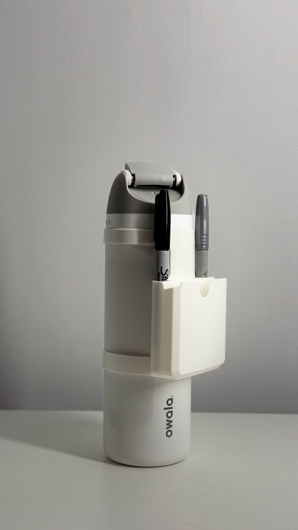 For the Owala FreeSip 24oz Water Bottle - Customizable Phone Dock/Carrying Pouch with Dual-Pen slots