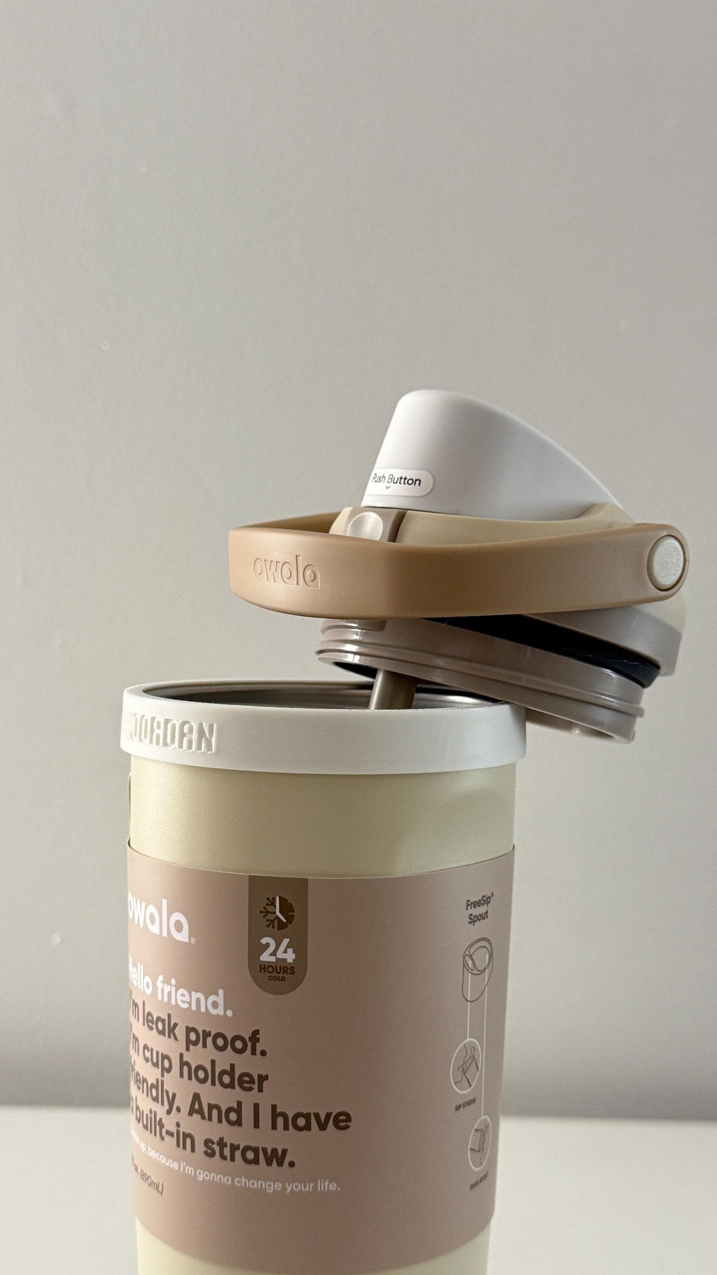 For the Owala Sway 30oz Water Bottle - Customizable Name Band