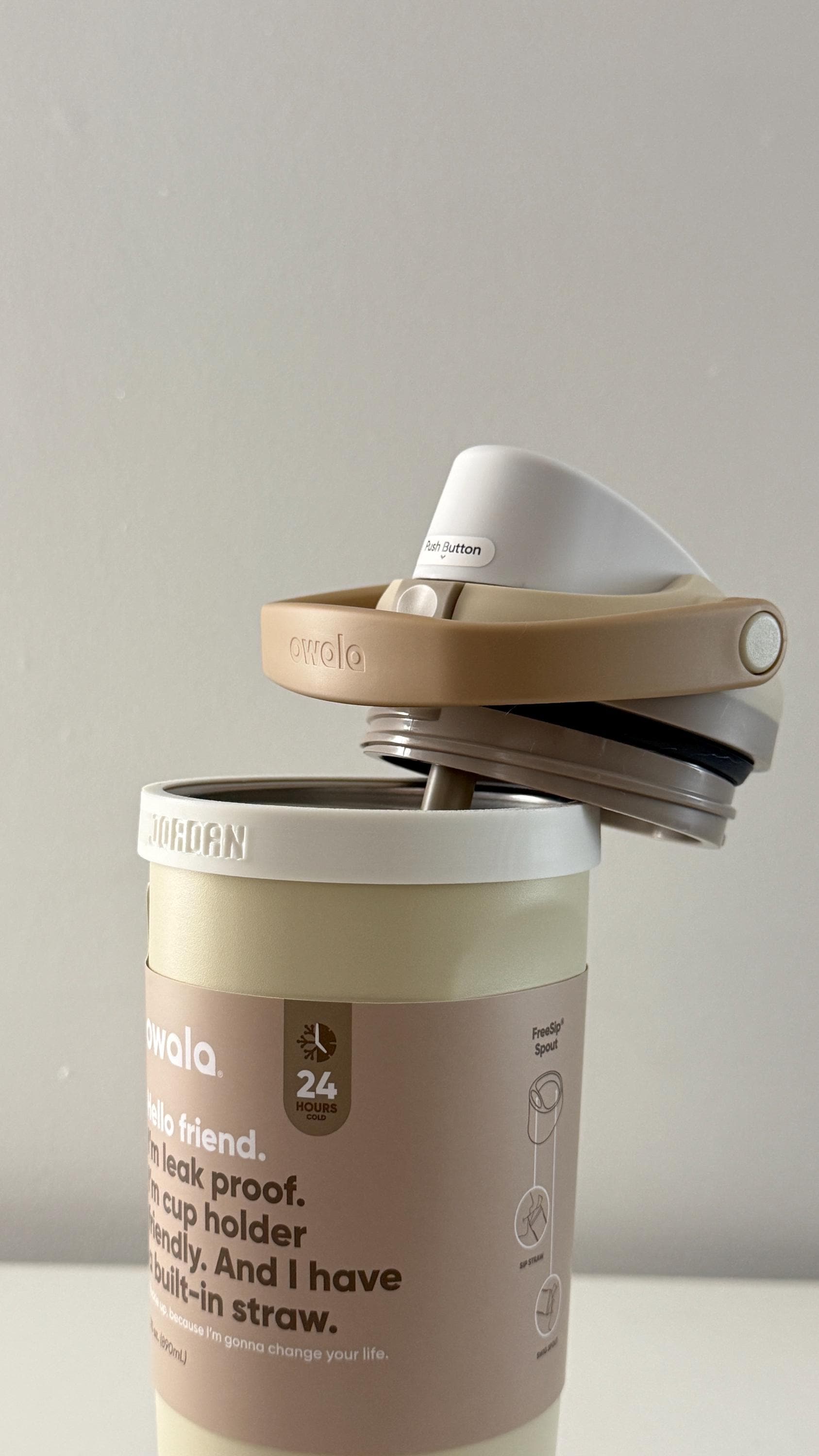 For the Owala Sway 30oz Water Bottle - Customizable Name Band