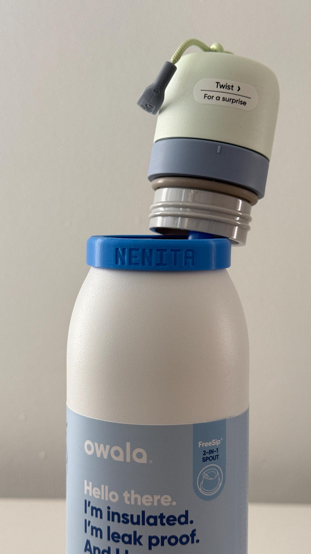 For the Owala FreeSip Twist 24oz Water Bottle - Customizable Name Band