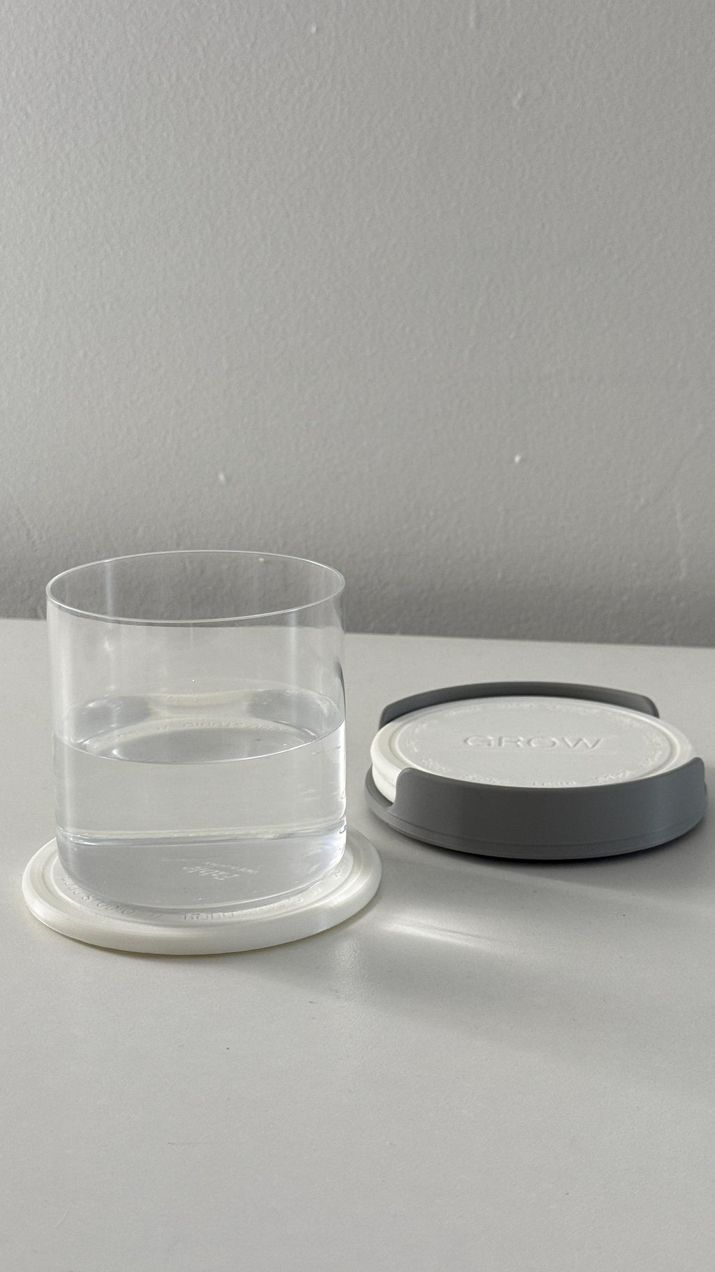 Customizable Drink Coaster Set with Holder – Custom 3D Printed Coasters with Rubber Feet