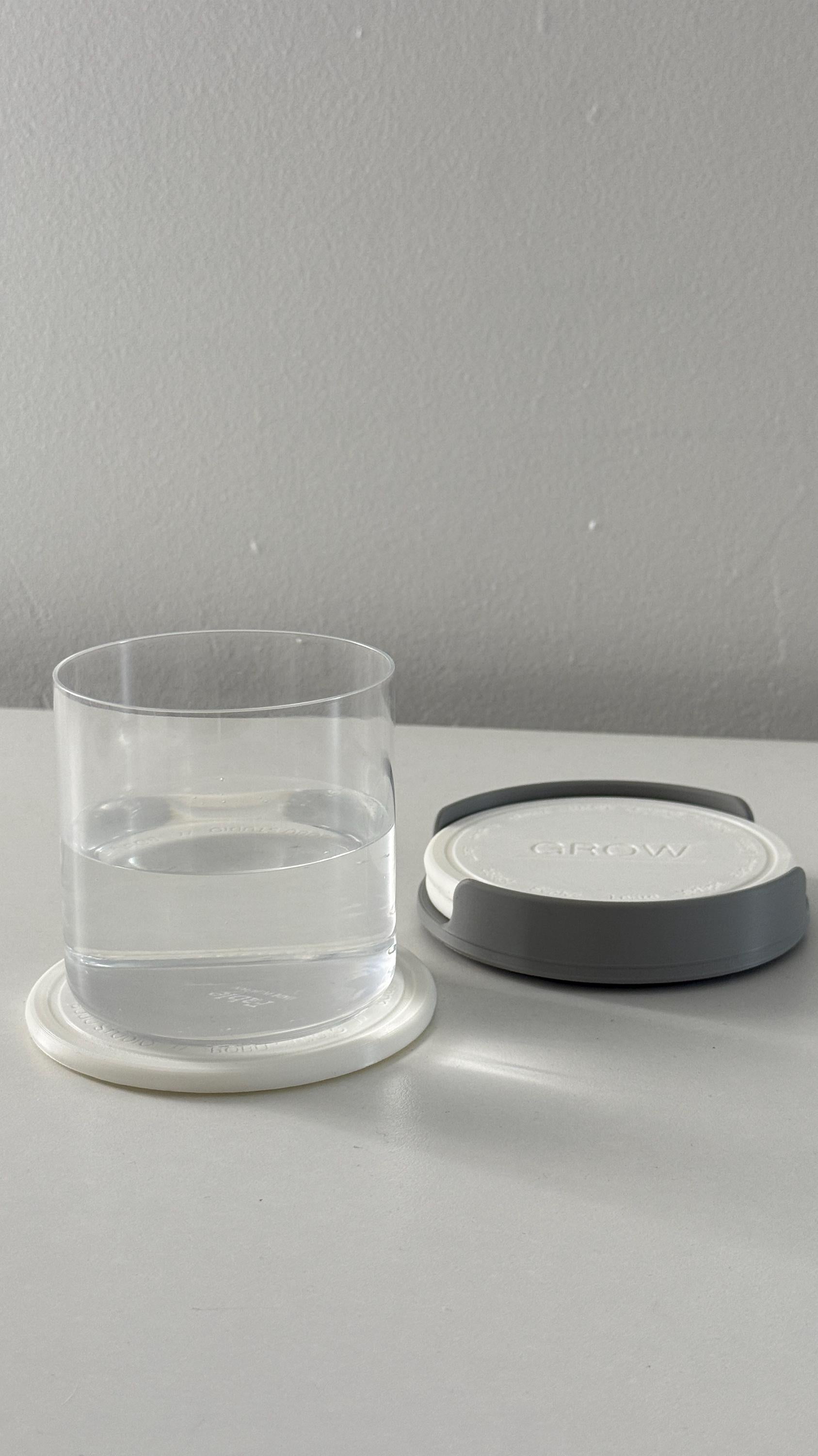 Customizable Drink Coaster Set with Holder – Custom 3D Printed Coasters with Rubber Feet