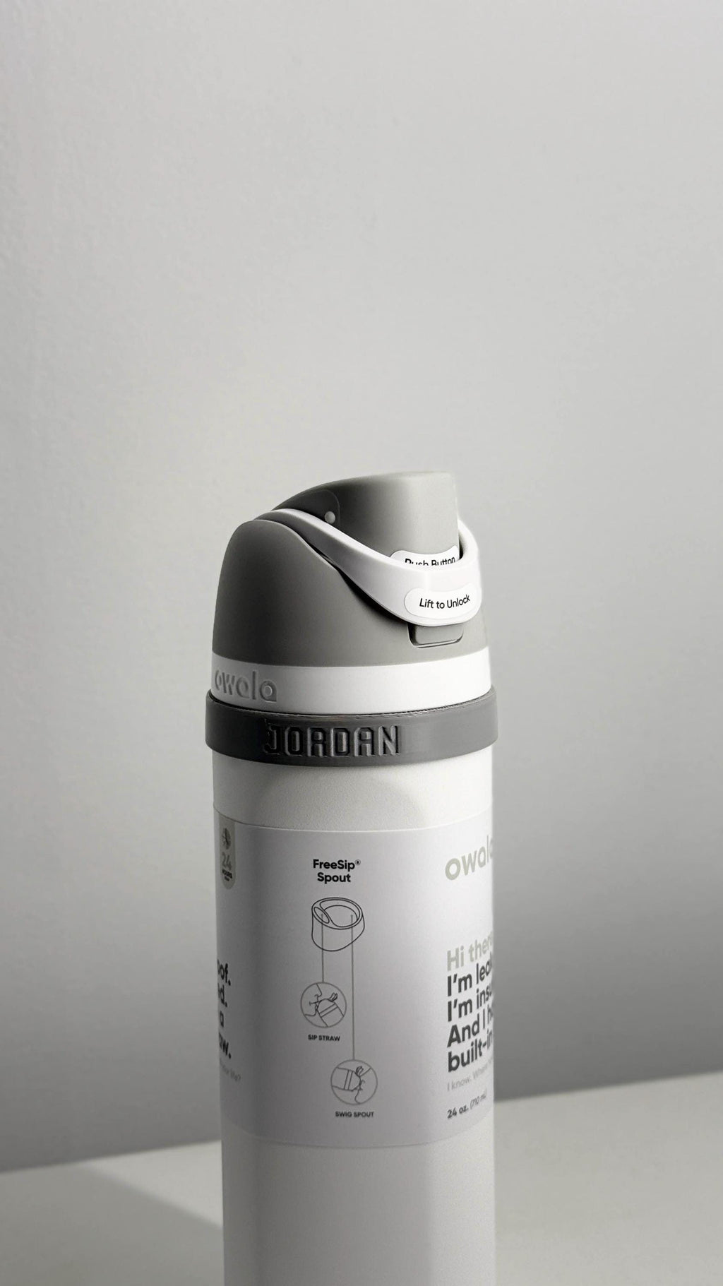 For the Owala FreeSip 24oz Water Bottle - Customizable Name Band