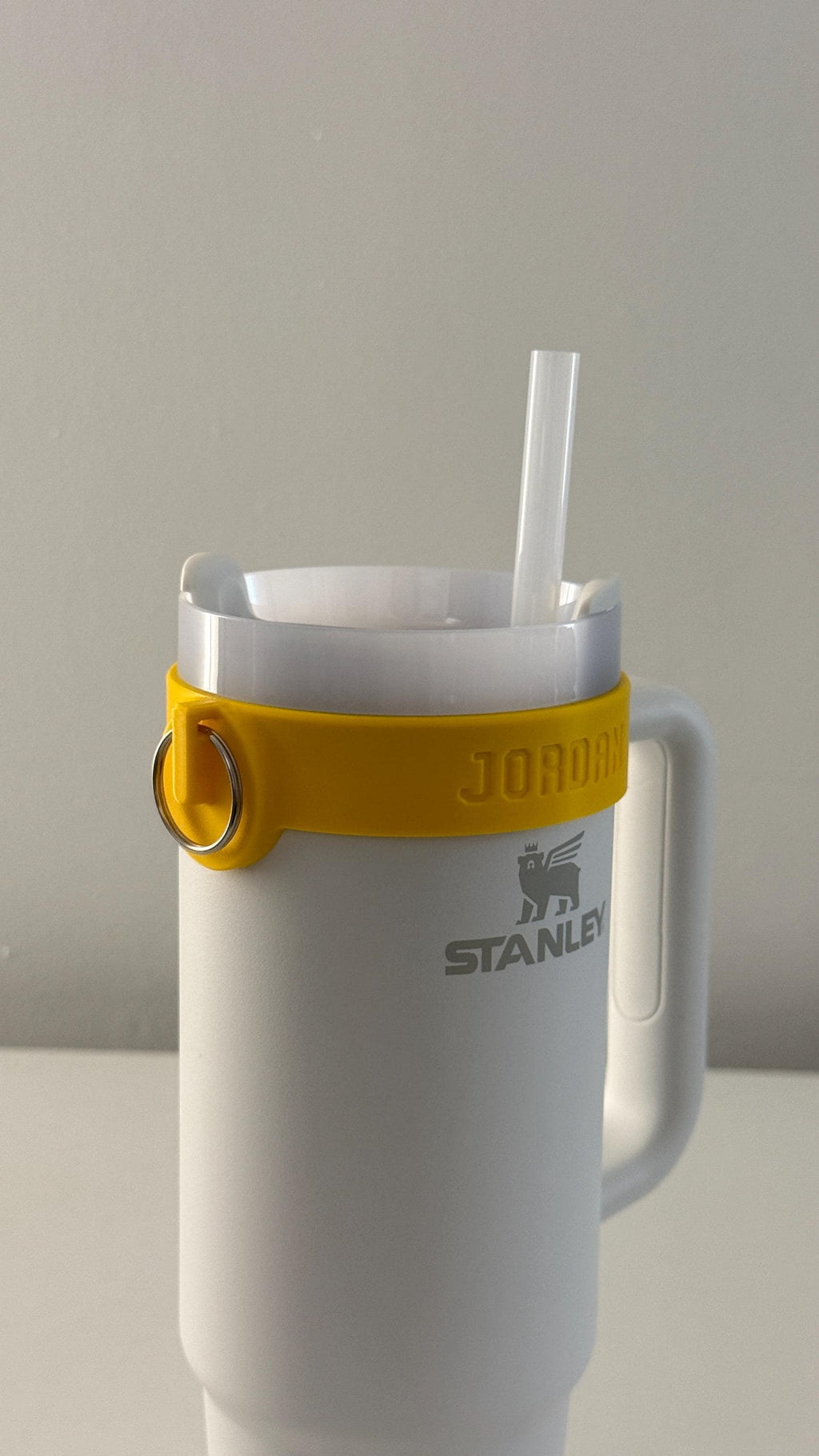 For the Stanley Quencher 30oz Tumbler: Customizable Name Band with Keyring