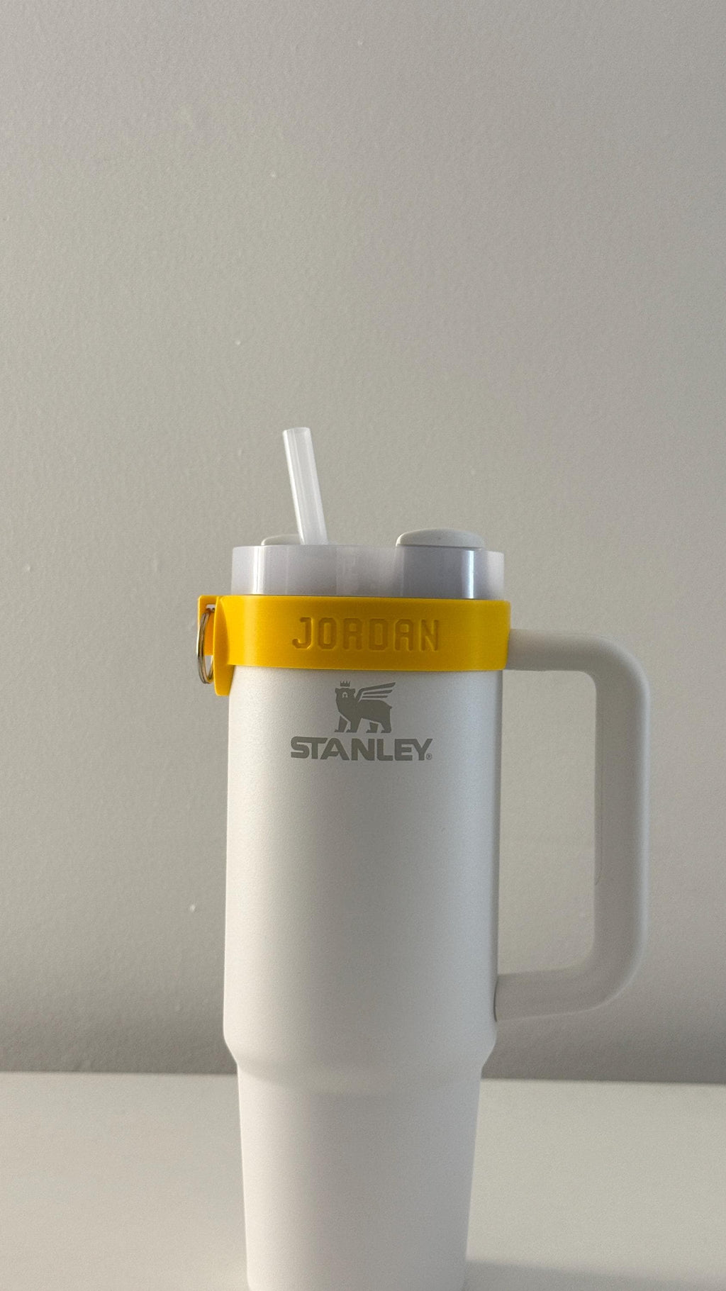 For the Stanley Quencher 30oz Tumbler: Customizable Name Band with Keyring