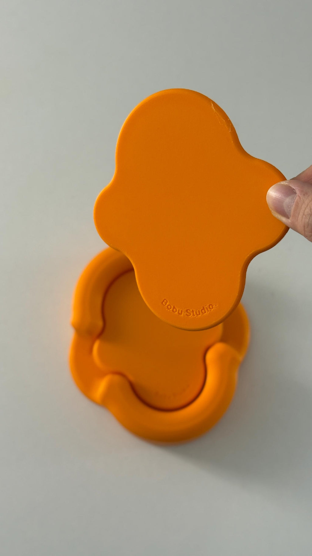 Organic Cloud Coaster Set – Customizable Modern 3D Printed Drink Coasters with Holder (Set of 6)