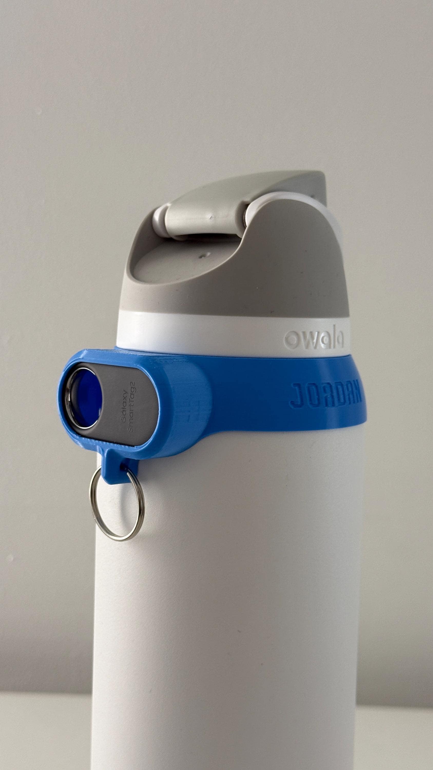 For the Owala FreeSip 32oz Water Bottle - Customizable Name Band with Samsung Tag2 Tracker Holder and Keyring