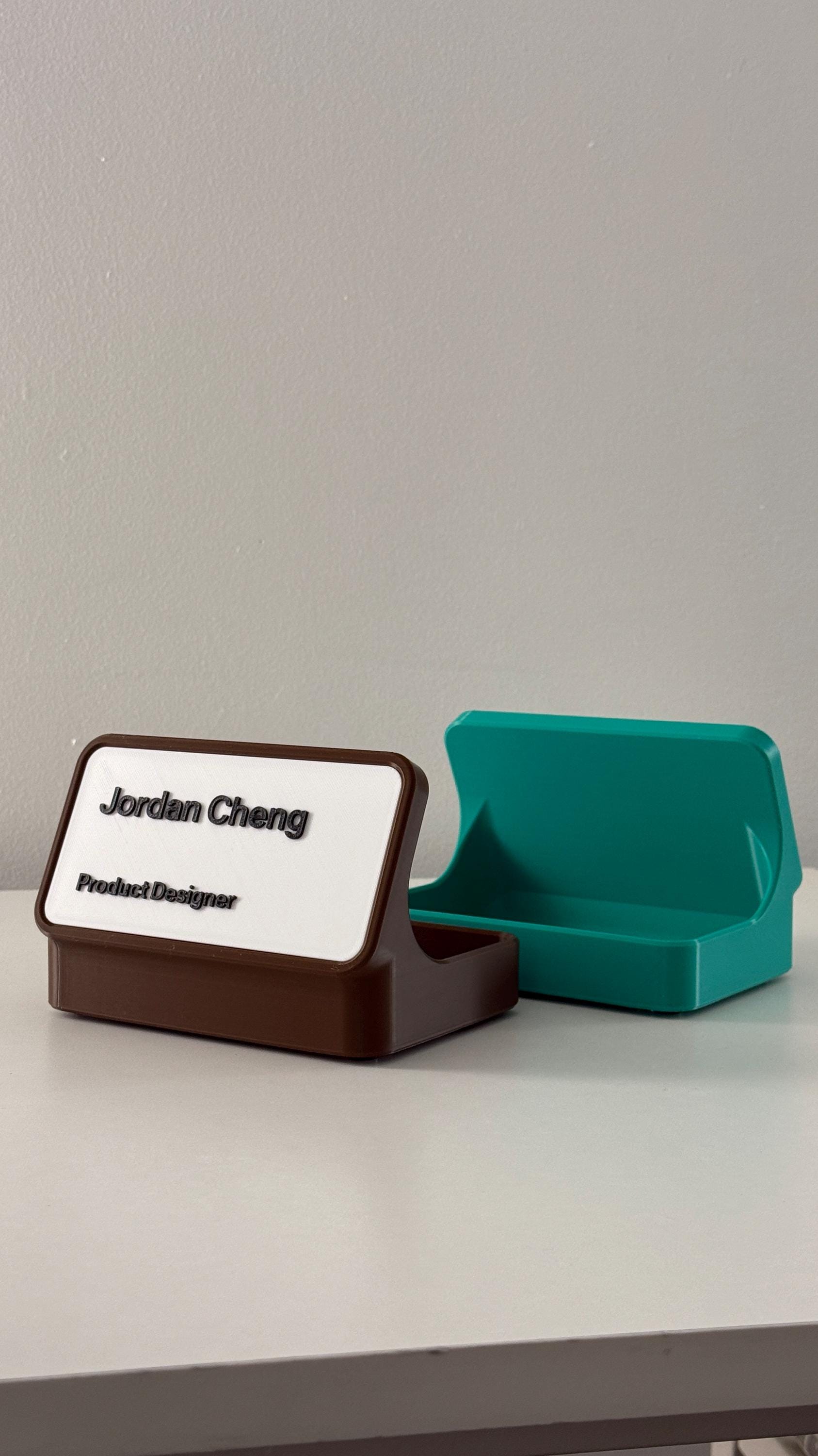 Customizable Desk Nameplate Organizer / Storage Tray