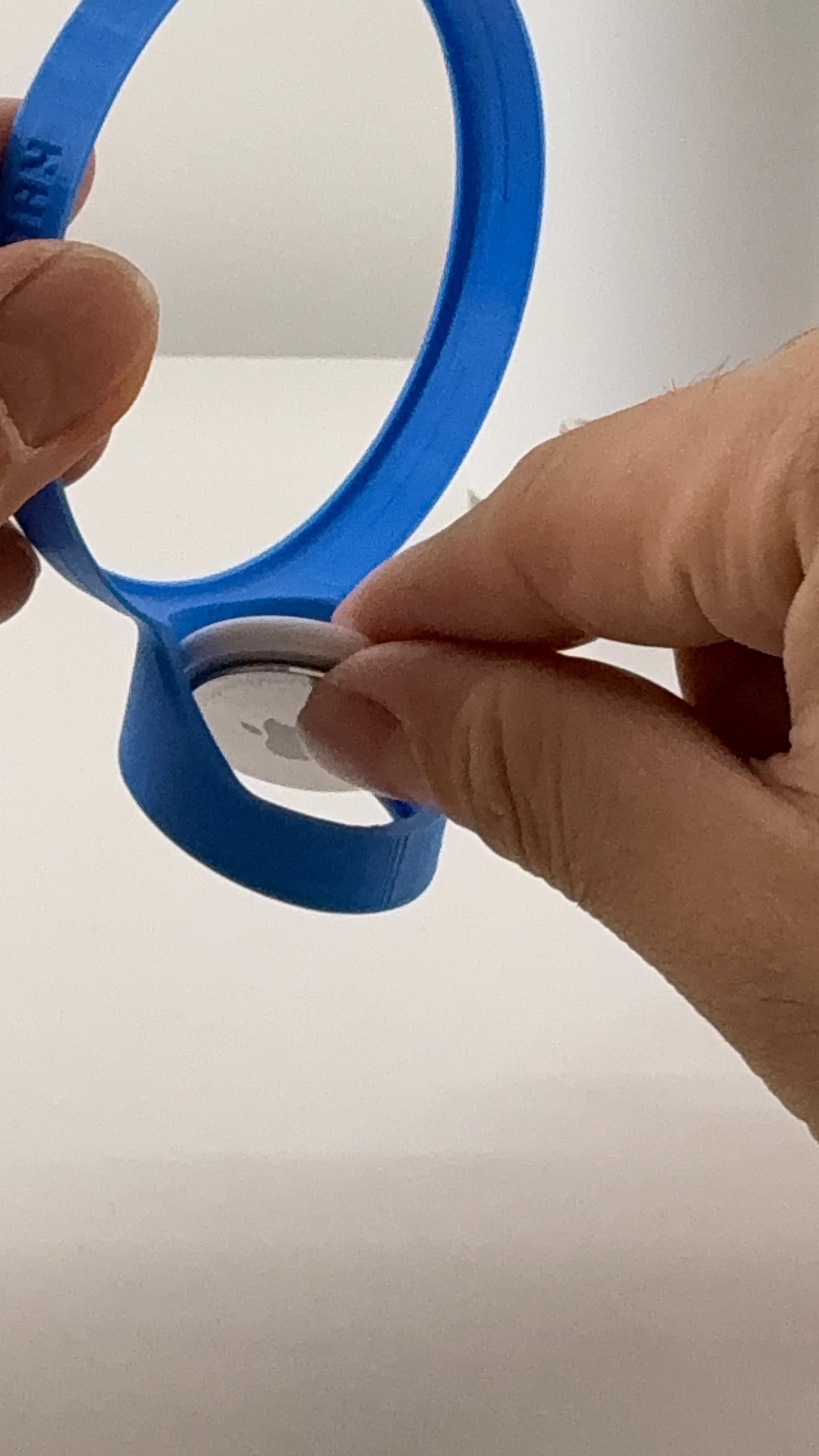 For the Yeti Rambler 46oz Water Bottle - Customizable Name Band with AirTag Holder