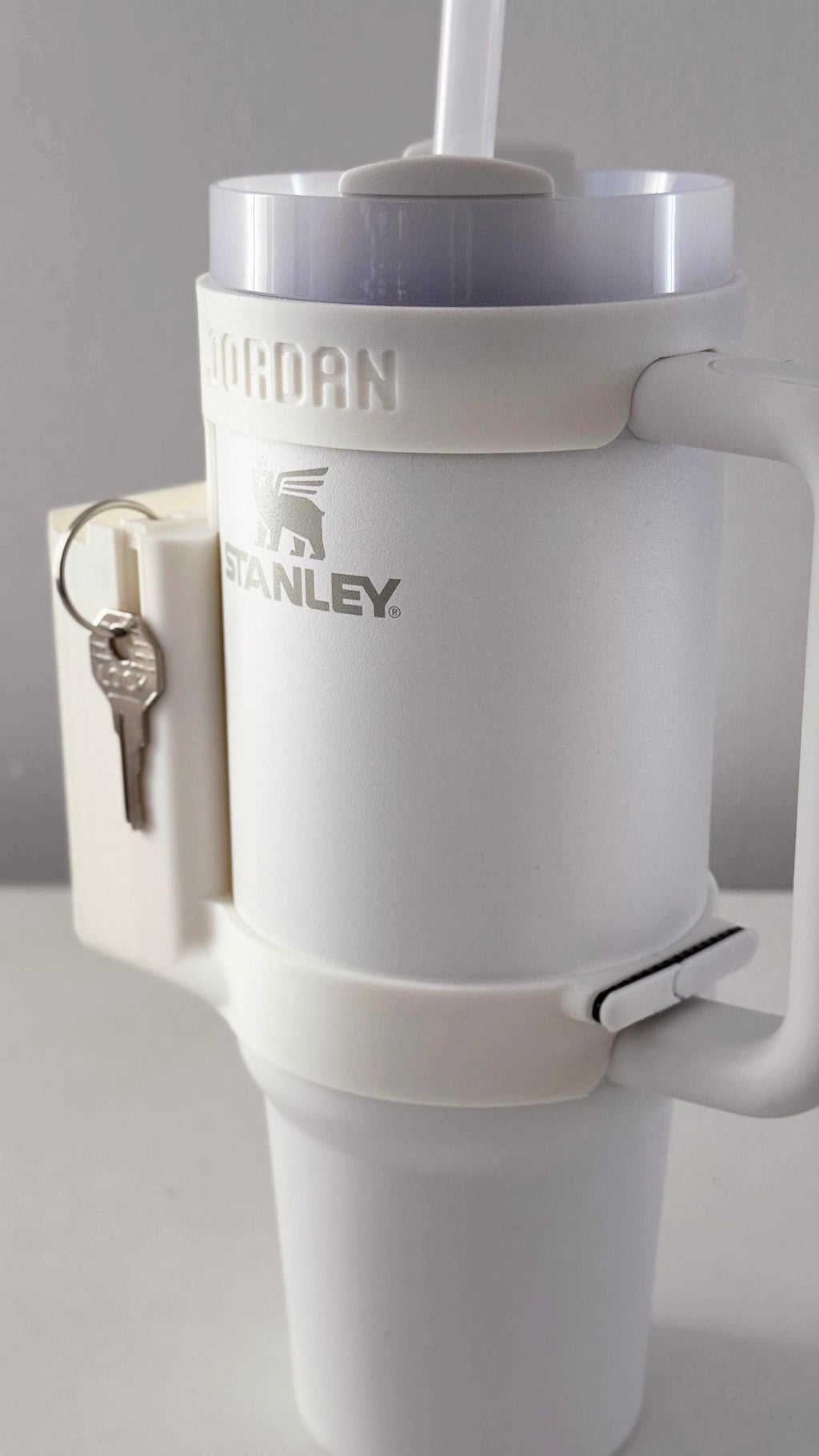 For the Stanley Quencher 30oz Water Bottle - Customizable Phone Dock/Carrying Pouch