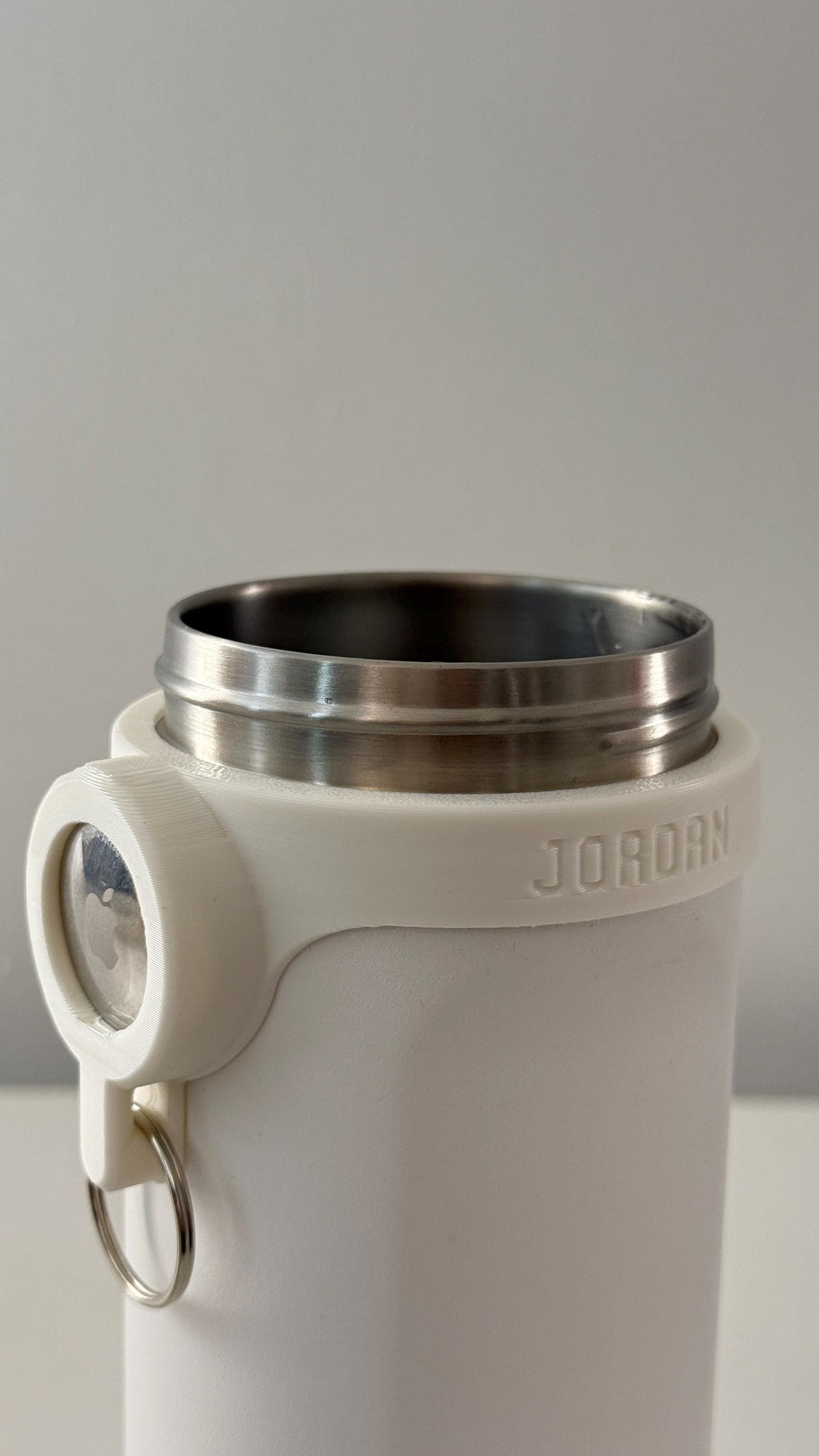 For the Owala FreeSip 24oz Water Bottle - Customizable Name Band with AirTag Holder and Keyring