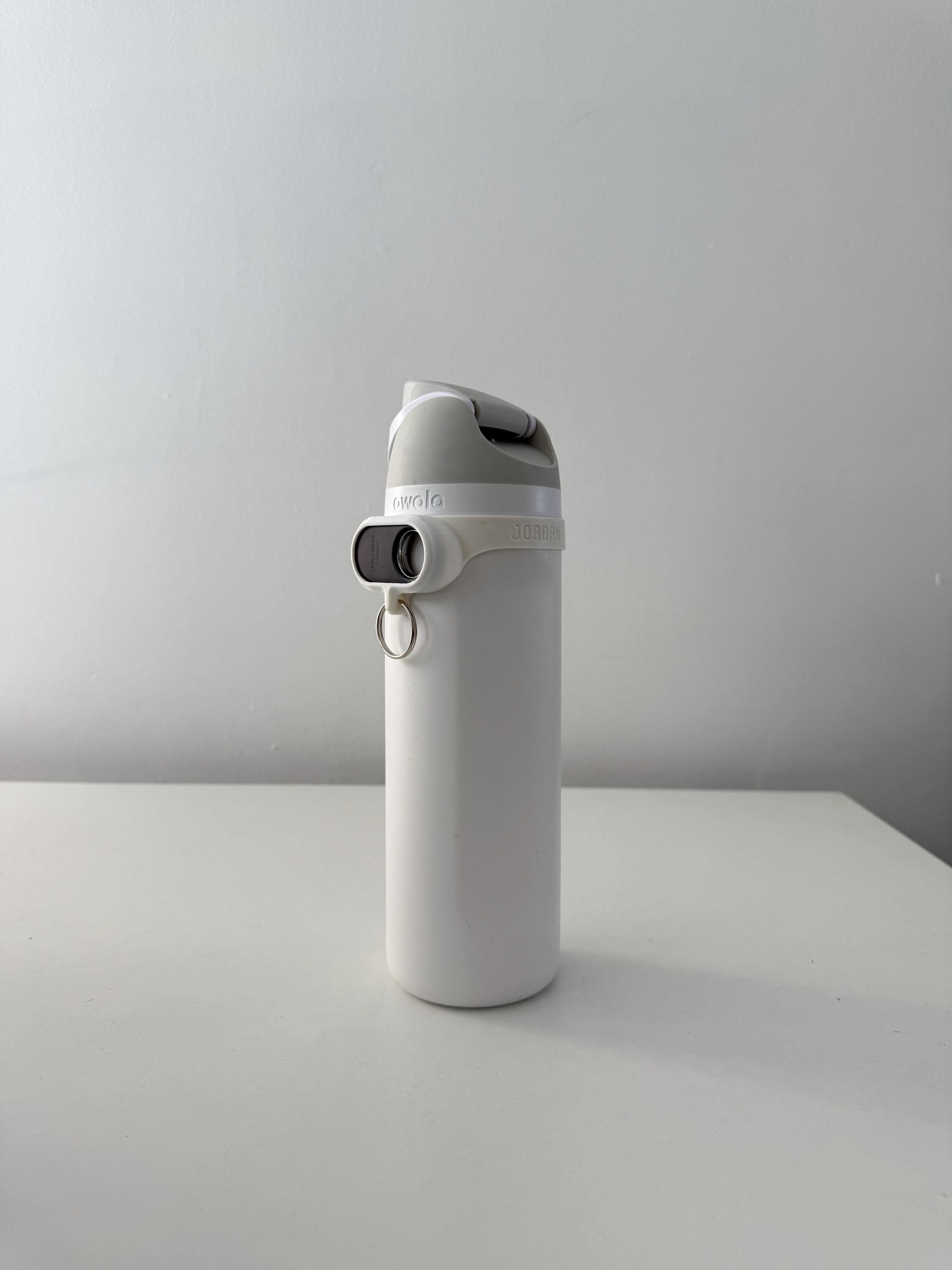 For the Owala FreeSip 24oz Water Bottle - Customizable Name Band with Samsung Tag2 Tracker Holder and Keyring