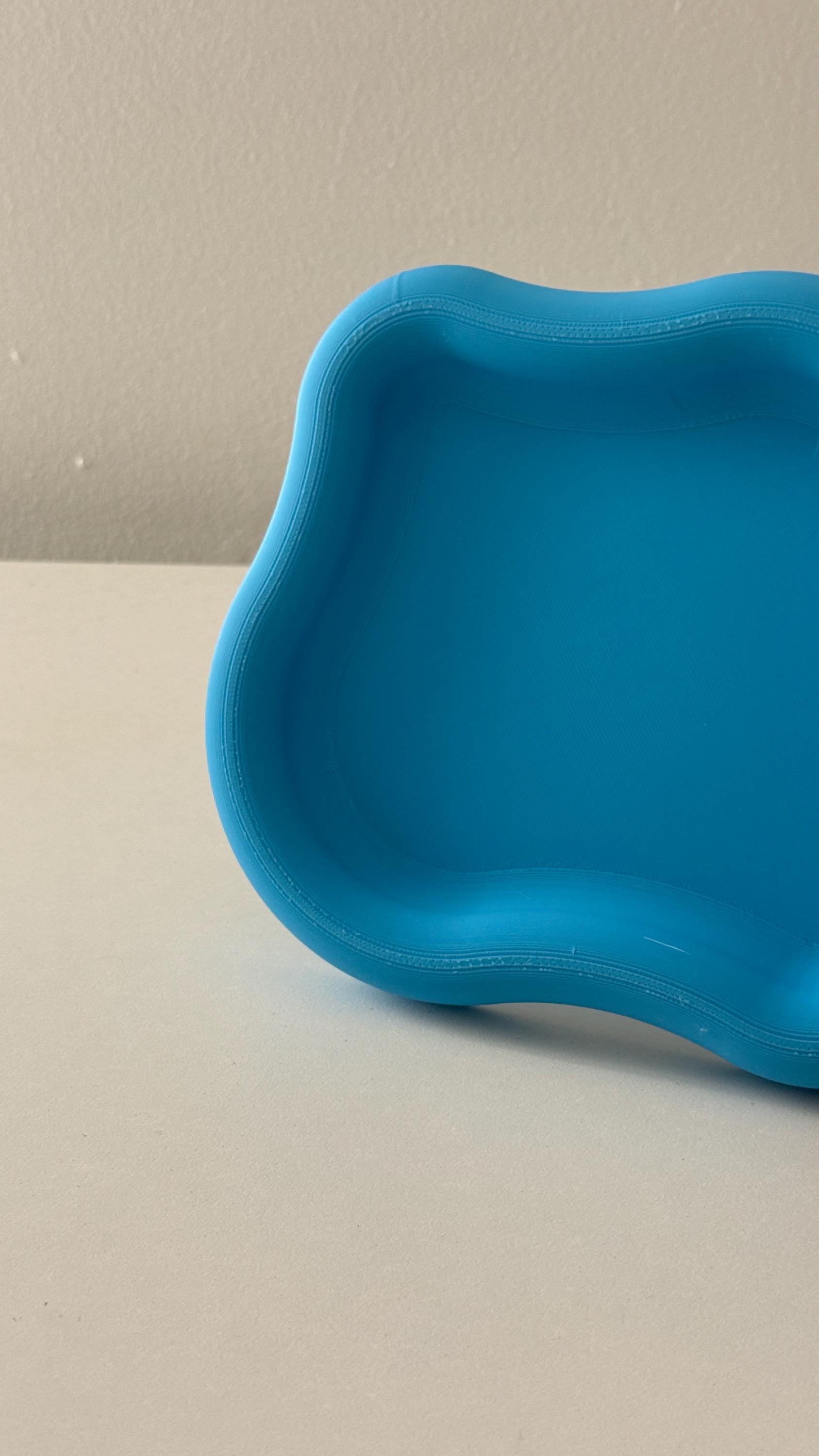 Organic, Wavy Trinket Tray – Desk Organizer / Catchall - 7" Version