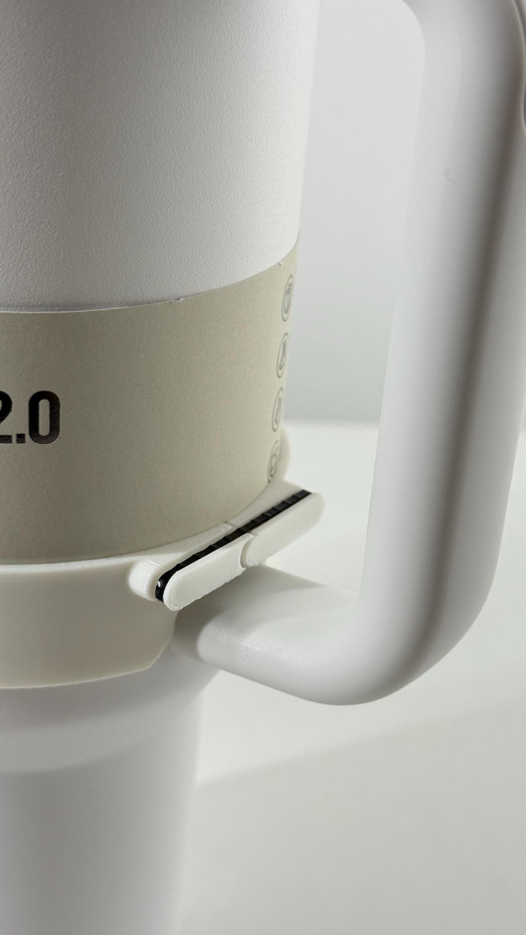 For the Stanley Quencher 40oz: Sitting Figure Bottle Mount – Fun Display Attachment!