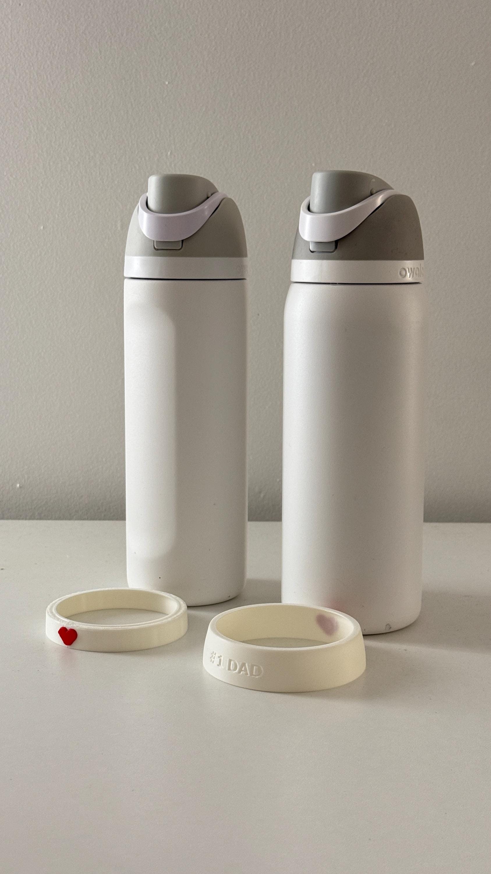 For the Owala FreeSip Water Bottle, 24oz or 32oz Water Bottle - #1 Dad Name Band (Father's Day Gift)