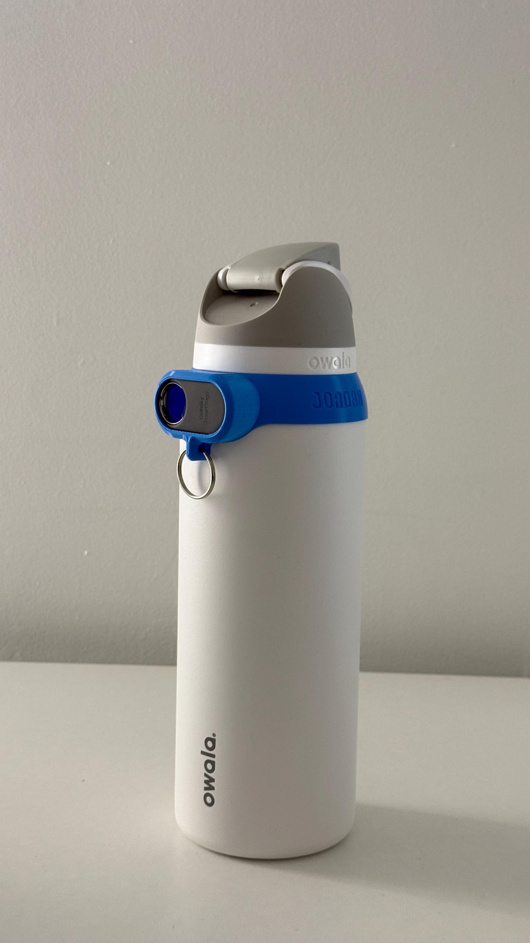 For the Owala FreeSip 32oz Water Bottle - Customizable Name Band with Samsung Tag2 Tracker Holder and Keyring