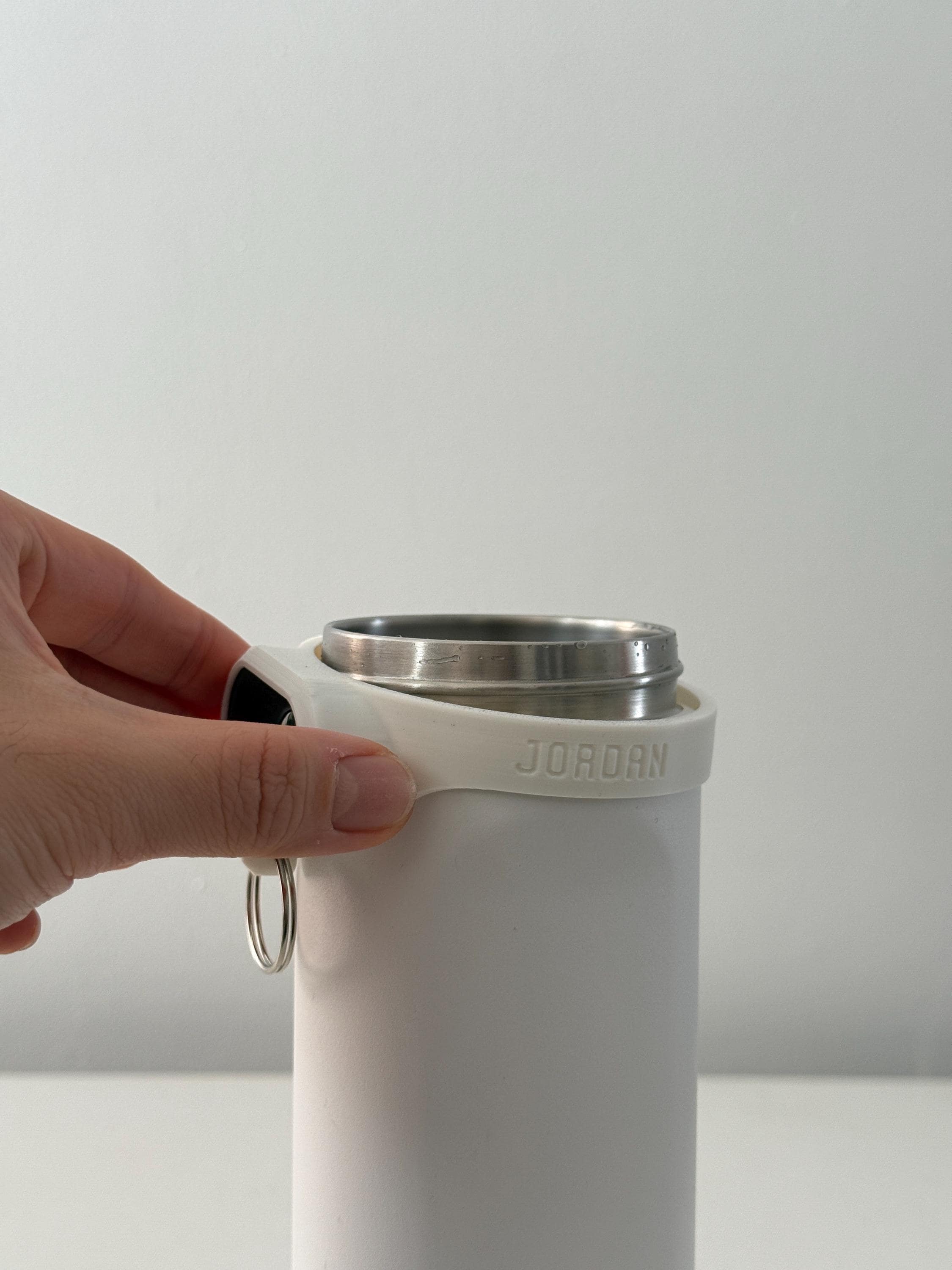 For the Owala FreeSip 24oz Water Bottle - Customizable Name Band with Samsung Tag2 Tracker Holder and Keyring