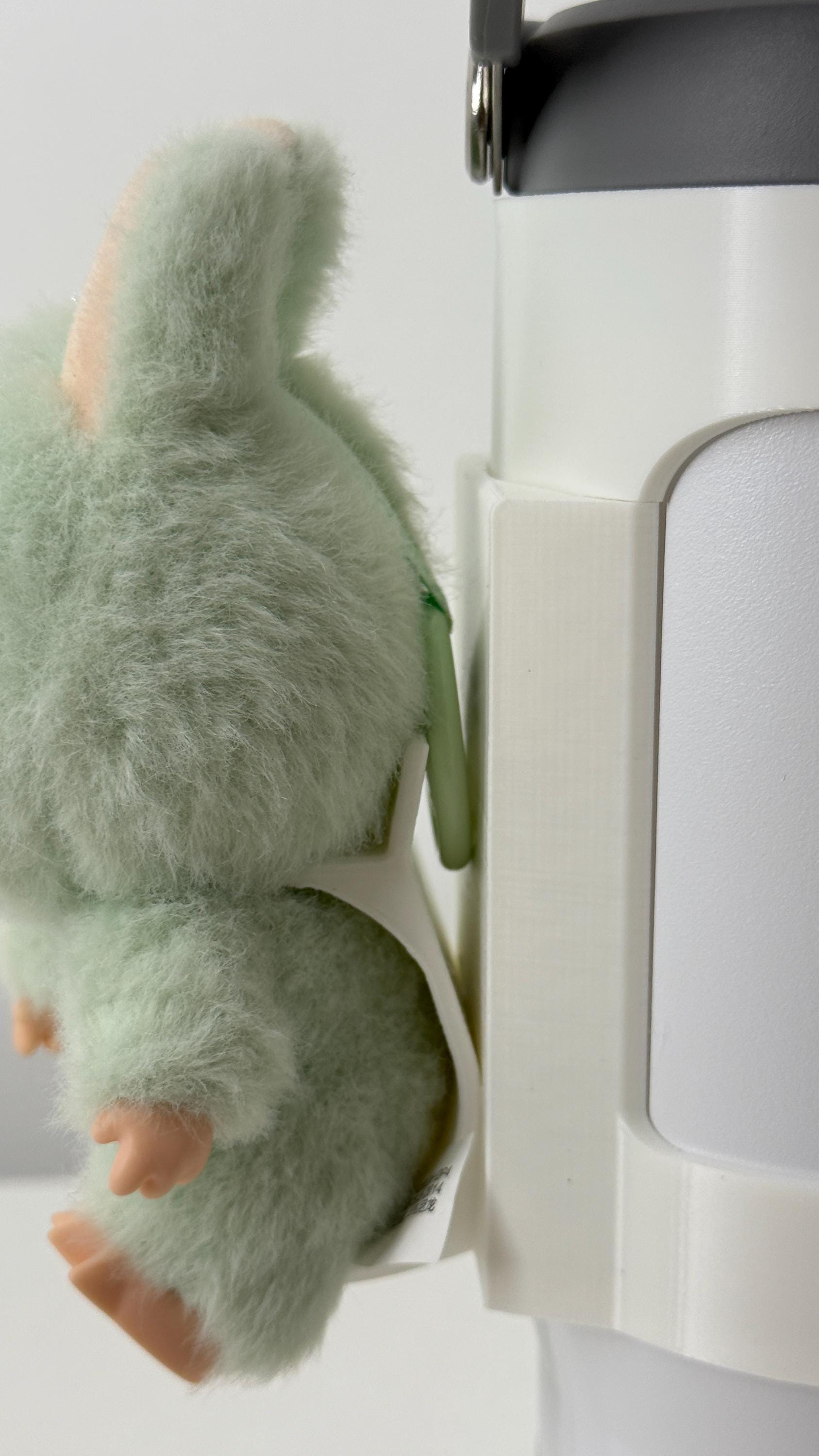 For the Stanley IceFlow 30oz: Sitting Figure Bottle Mount – Labobu Fun Display Attachment!