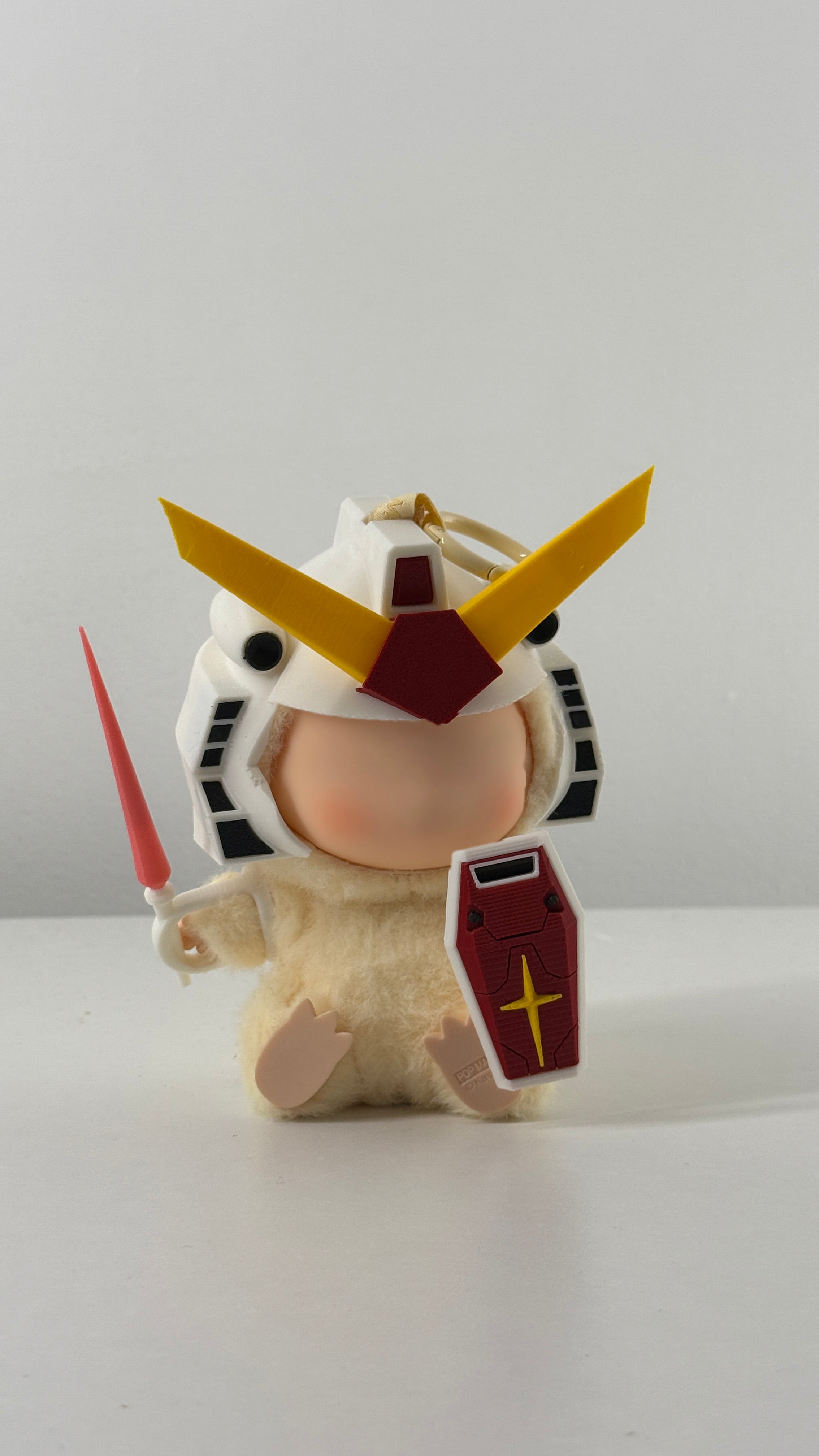 Gundam-Style Helmet for Collectible Figures | Full Colored Version | Custom Anime-Inspired Accessory | Mini Figure Display Upgrade Set