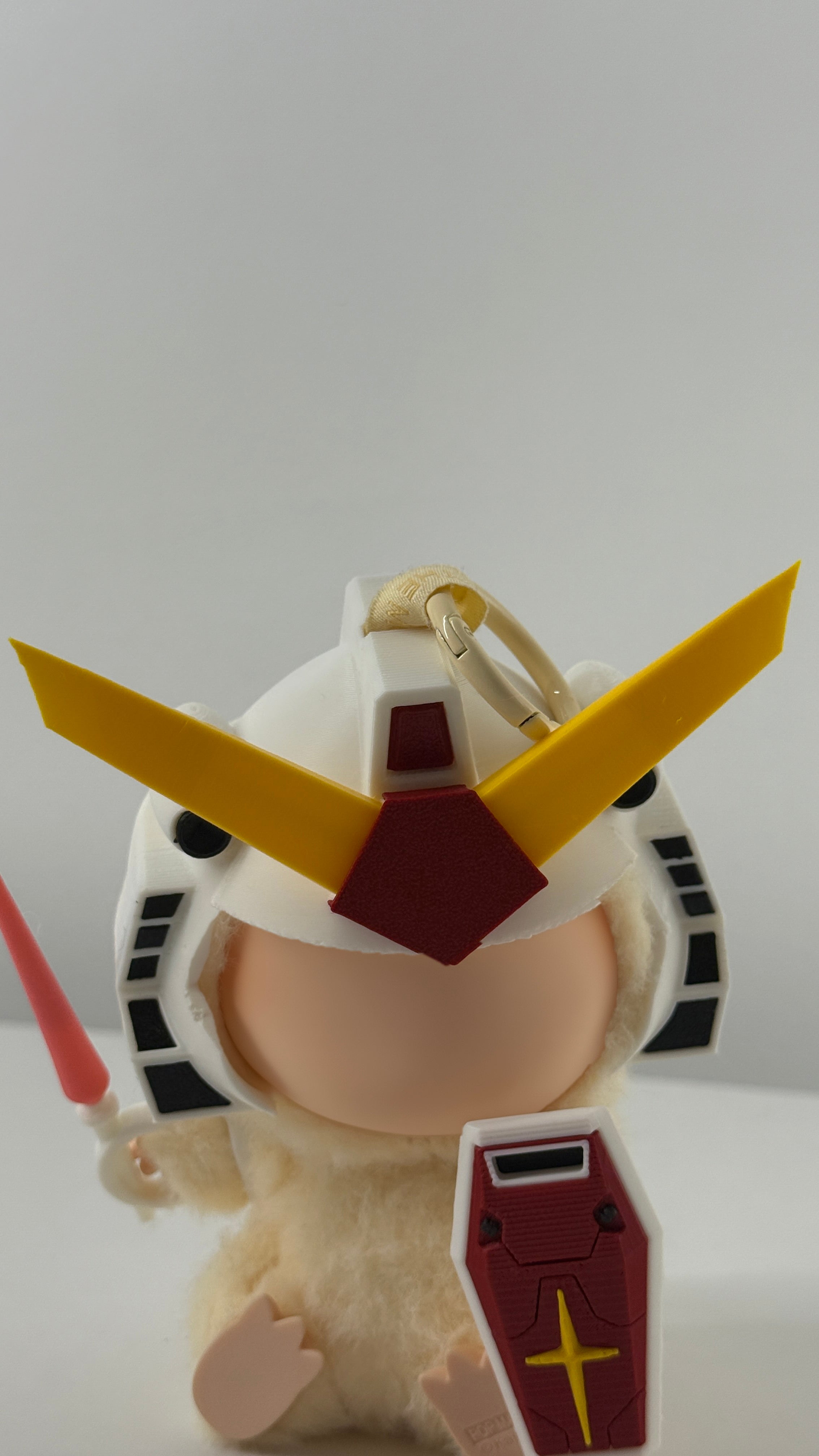 Gundam-Style Helmet for Collectible Figures | Full Colored Version | Custom Anime-Inspired Accessory | Mini Figure Display Upgrade Set