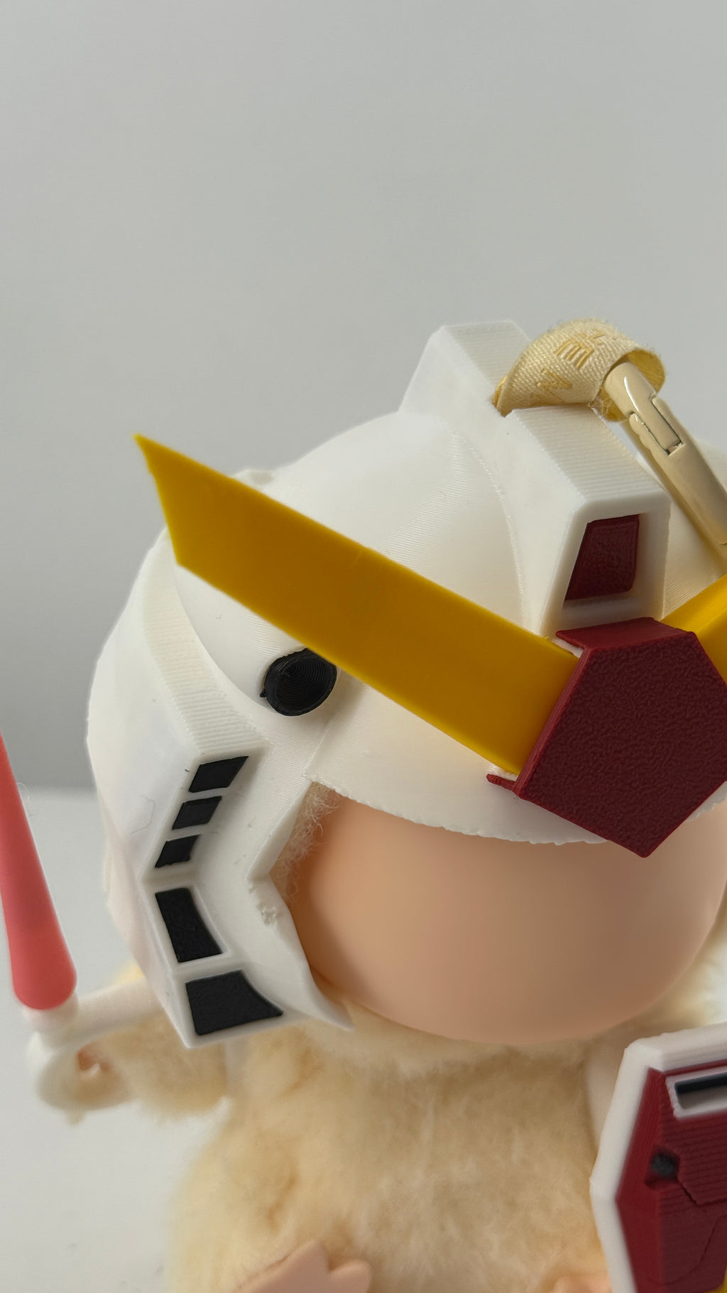 Gundam-Style Helmet for Collectible Figures | Full Colored Version | Custom Anime-Inspired Accessory | Mini Figure Display Upgrade Set