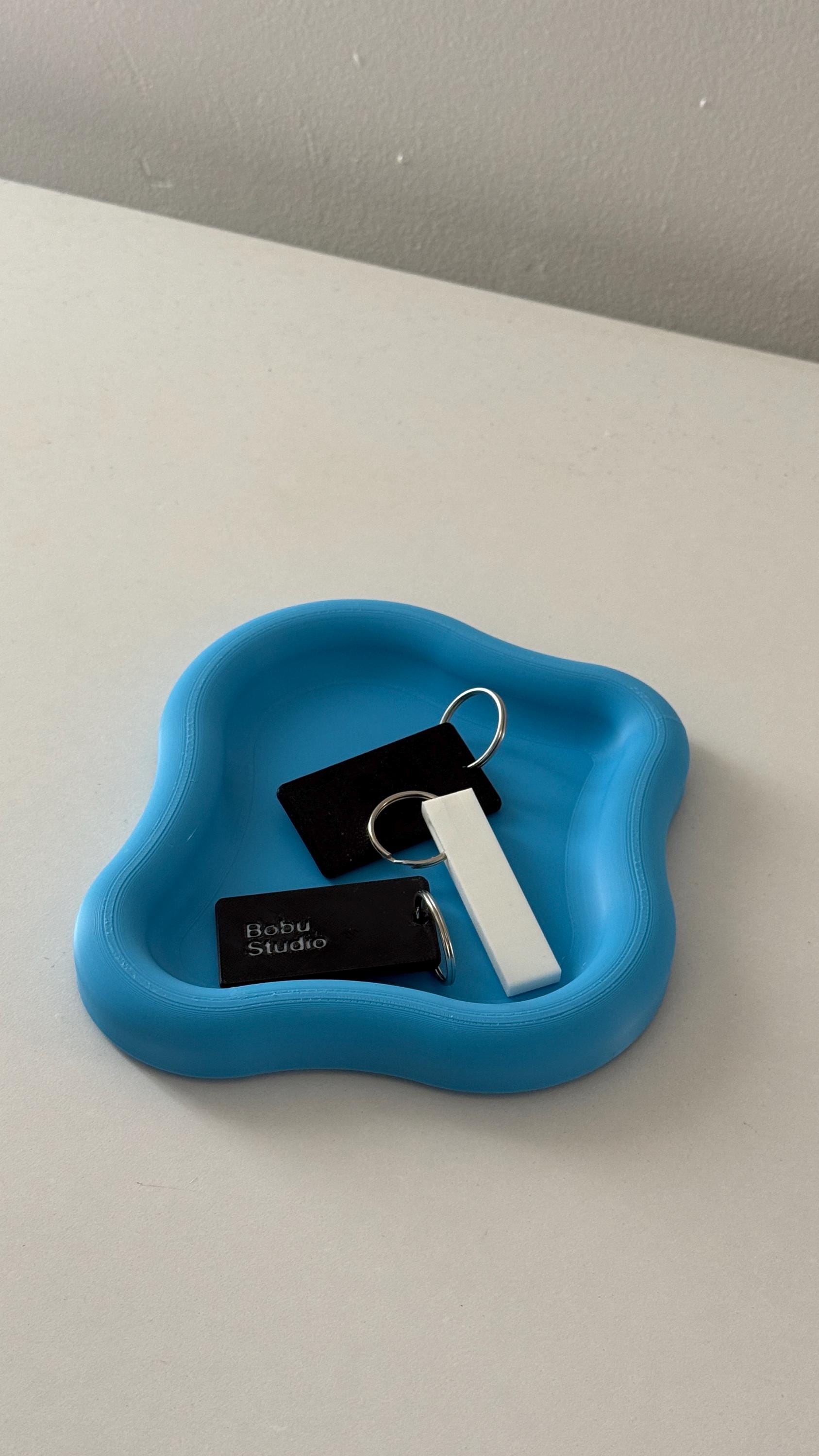 Organic, Wavy Trinket Tray – Desk Organizer / Catchall - 7" Version