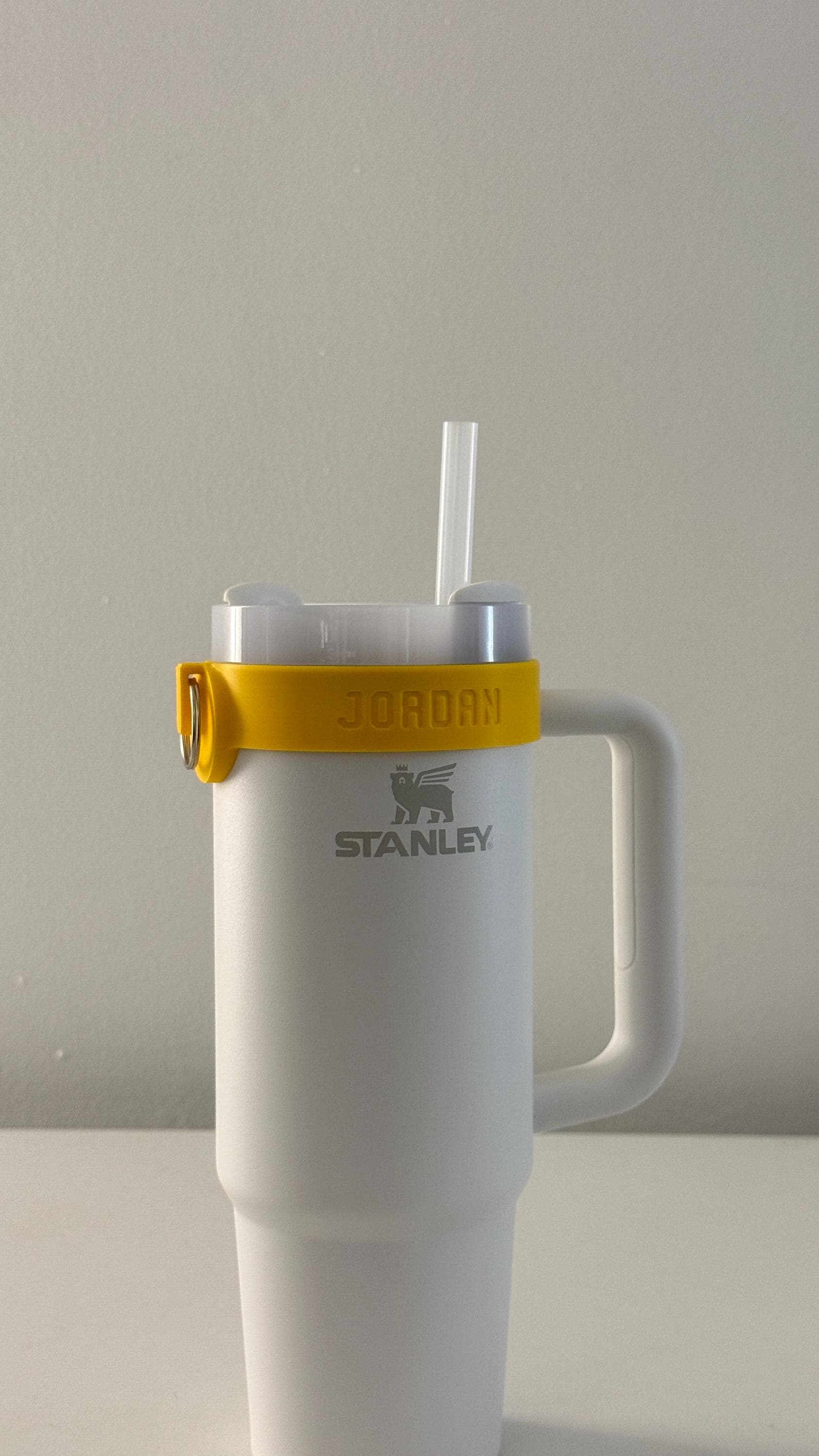 For the Stanley Quencher 30oz Tumbler: Customizable Name Band with Keyring