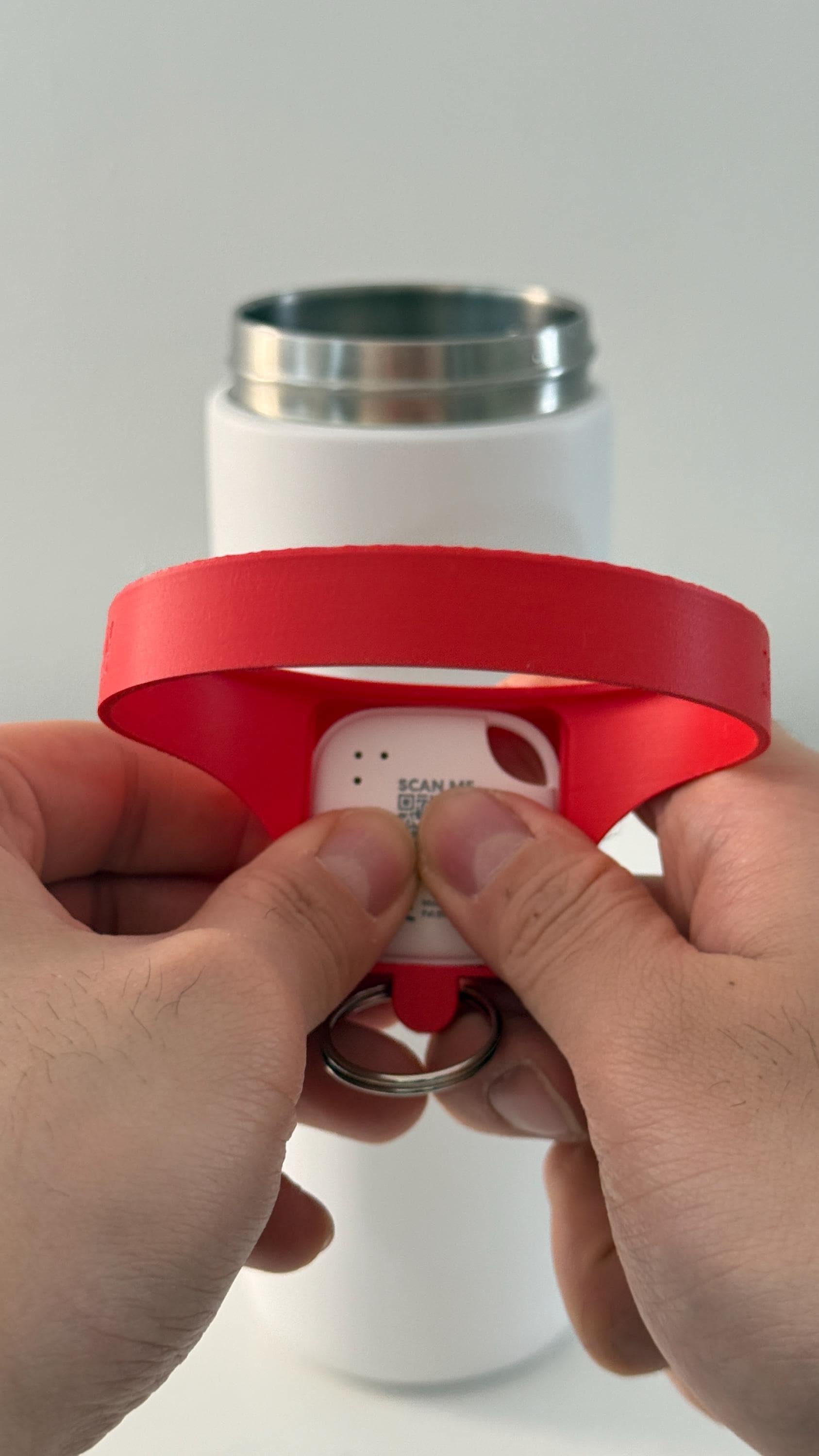 For the Owala FreeSip 24oz - Customizable Name Band with Tile Tracker Holder