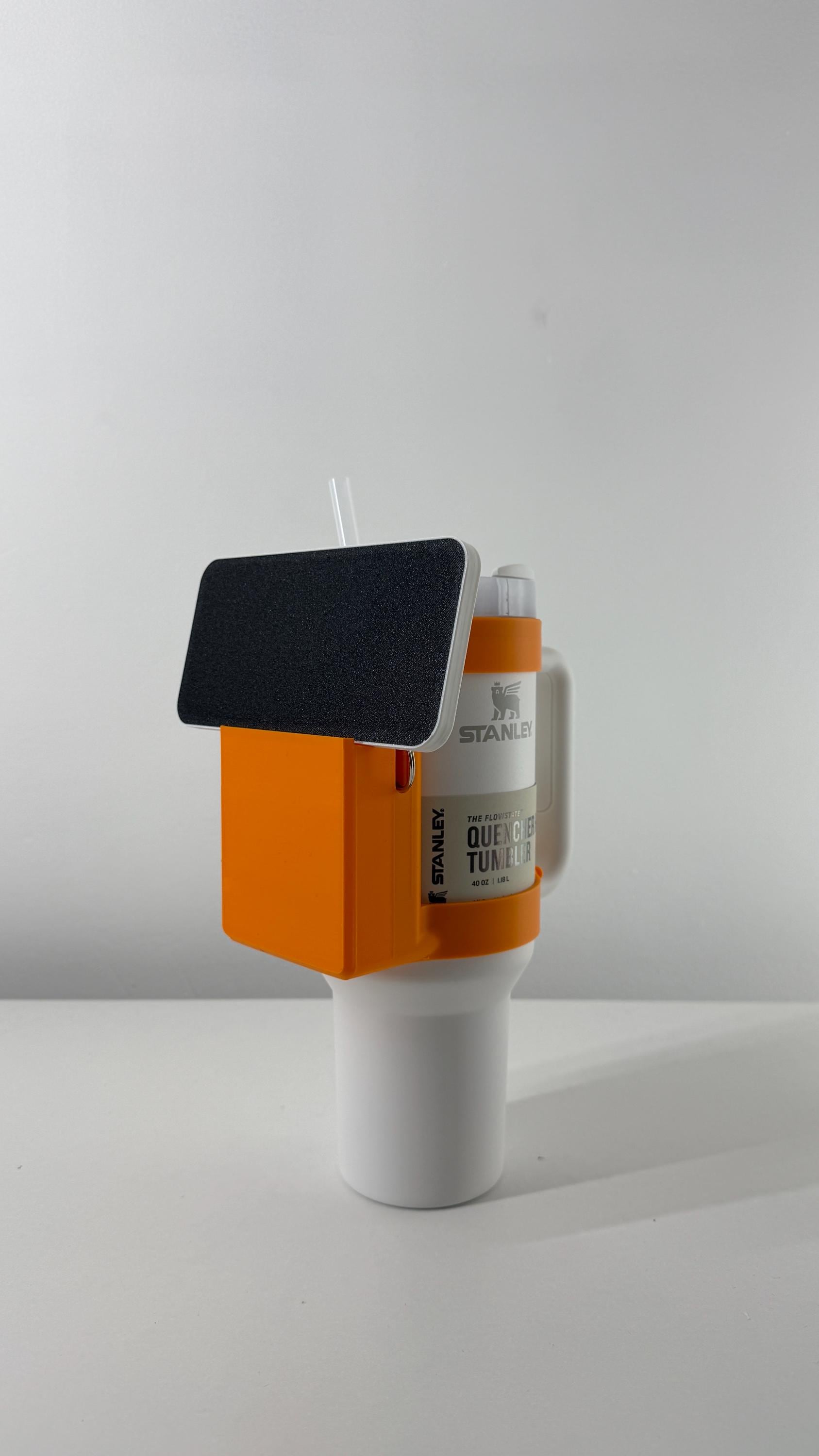For the Stanley Quencher H2.0 40oz Tumbler - Customizable Phone Dock/Carrying Pouch and Dual Key Ring Holder