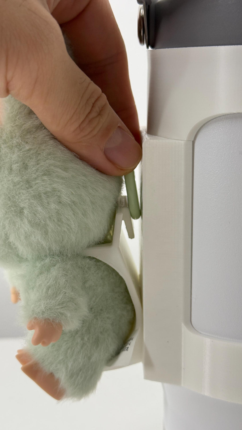 For the Stanley IceFlow 30oz: Sitting Figure Bottle Mount – Labobu Fun Display Attachment!