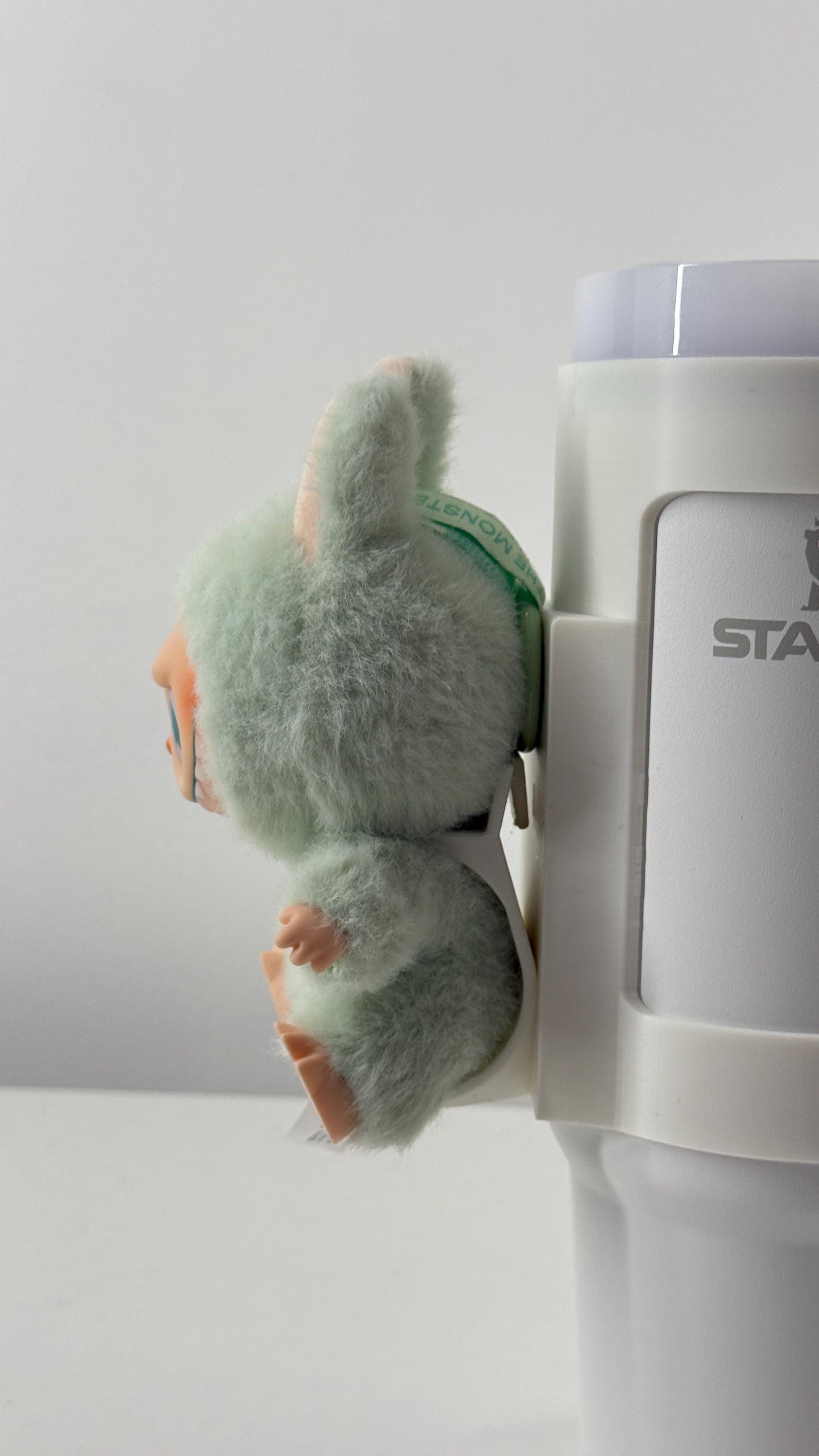 For the Stanley Quencher 30oz: Sitting Figure Bottle Mount – Labobu Fun Display Attachment!