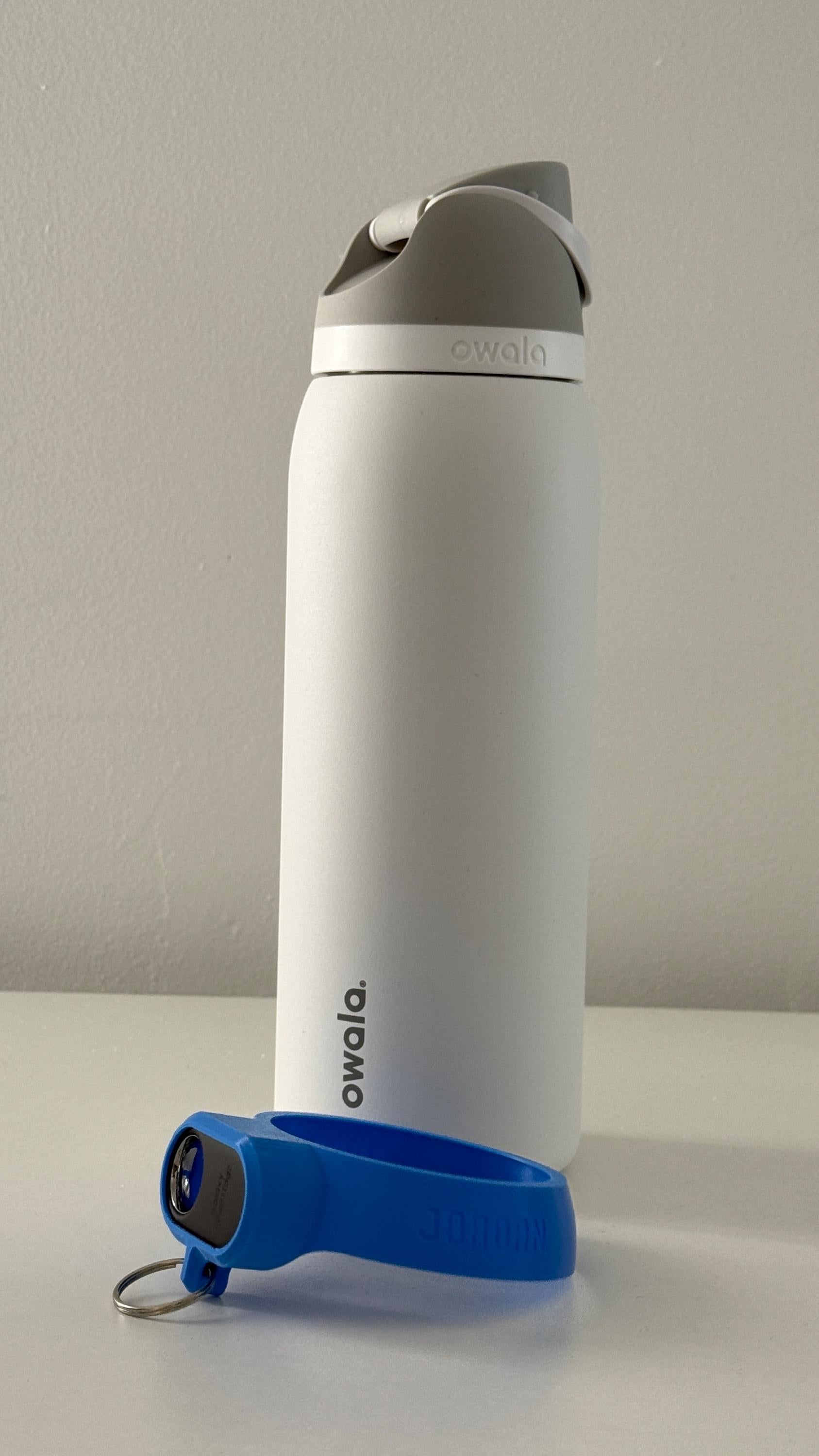 For the Owala FreeSip 32oz Water Bottle - Customizable Name Band with Samsung Tag2 Tracker Holder and Keyring