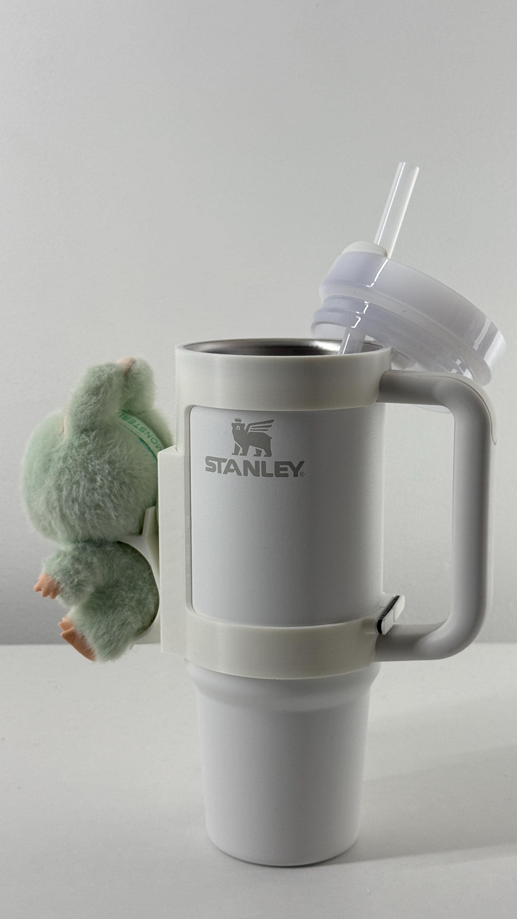 For the Stanley Quencher 30oz: Sitting Figure Bottle Mount – Labobu Fun Display Attachment!