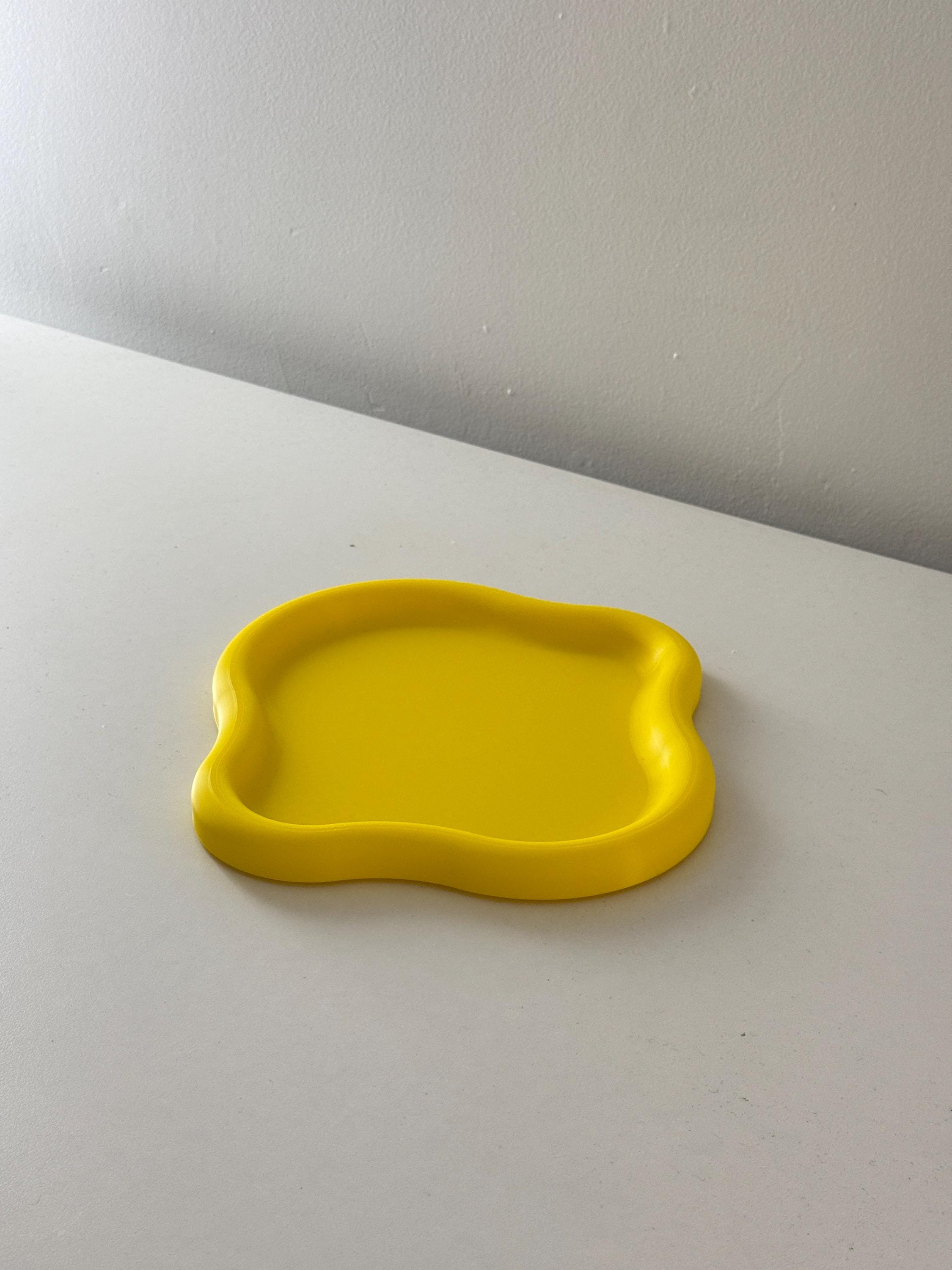 Organic Wavy Trinket Tray – 10" - Minimalist Desk Organizer/Catchall