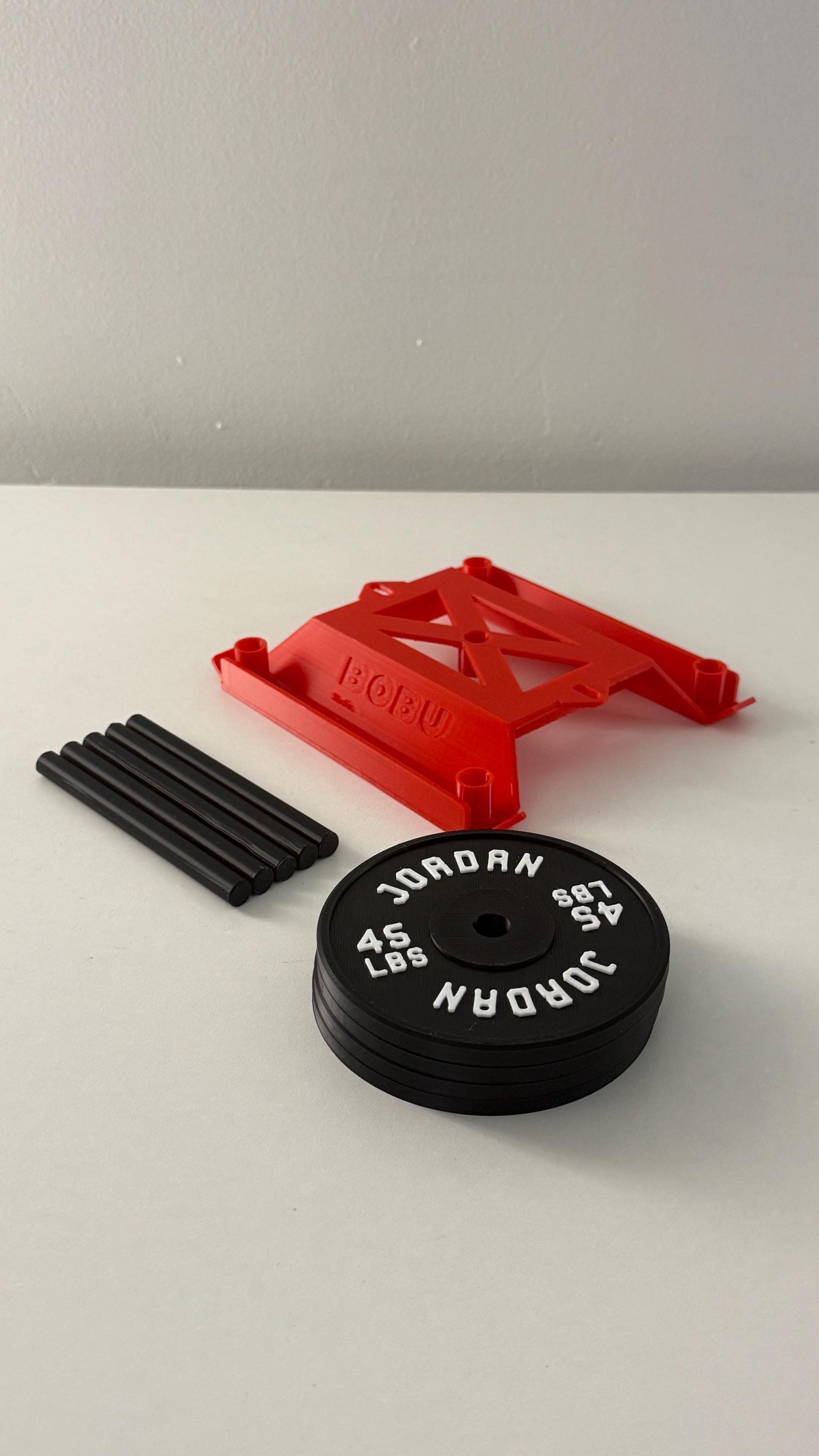 Mini Sled Coaster Set – Customizable Gym Sled Push/Pull Desk Display | Weight Plate Drink Coasters | Fitness Gift for Gym Lovers