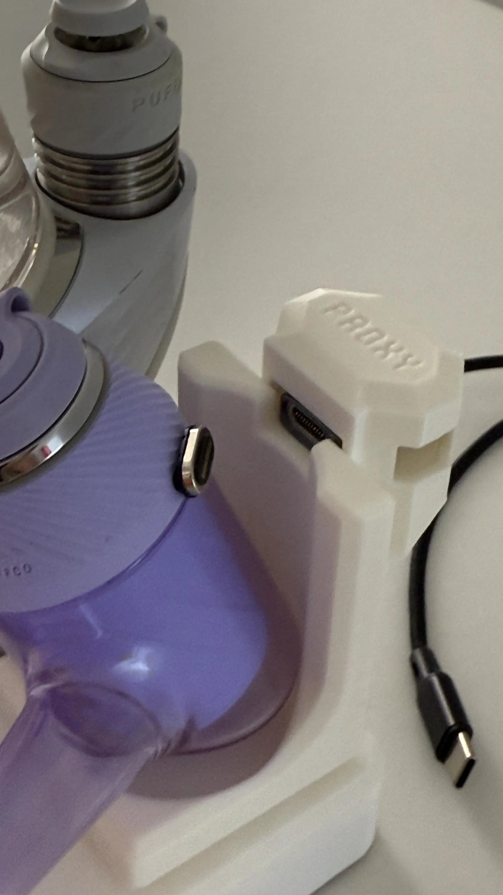 Charging Accessory designed for the Puffco Proxy (Original Glass) // For the Version 2 Puffco Peak Pro Charging Dock / USB-C Powered