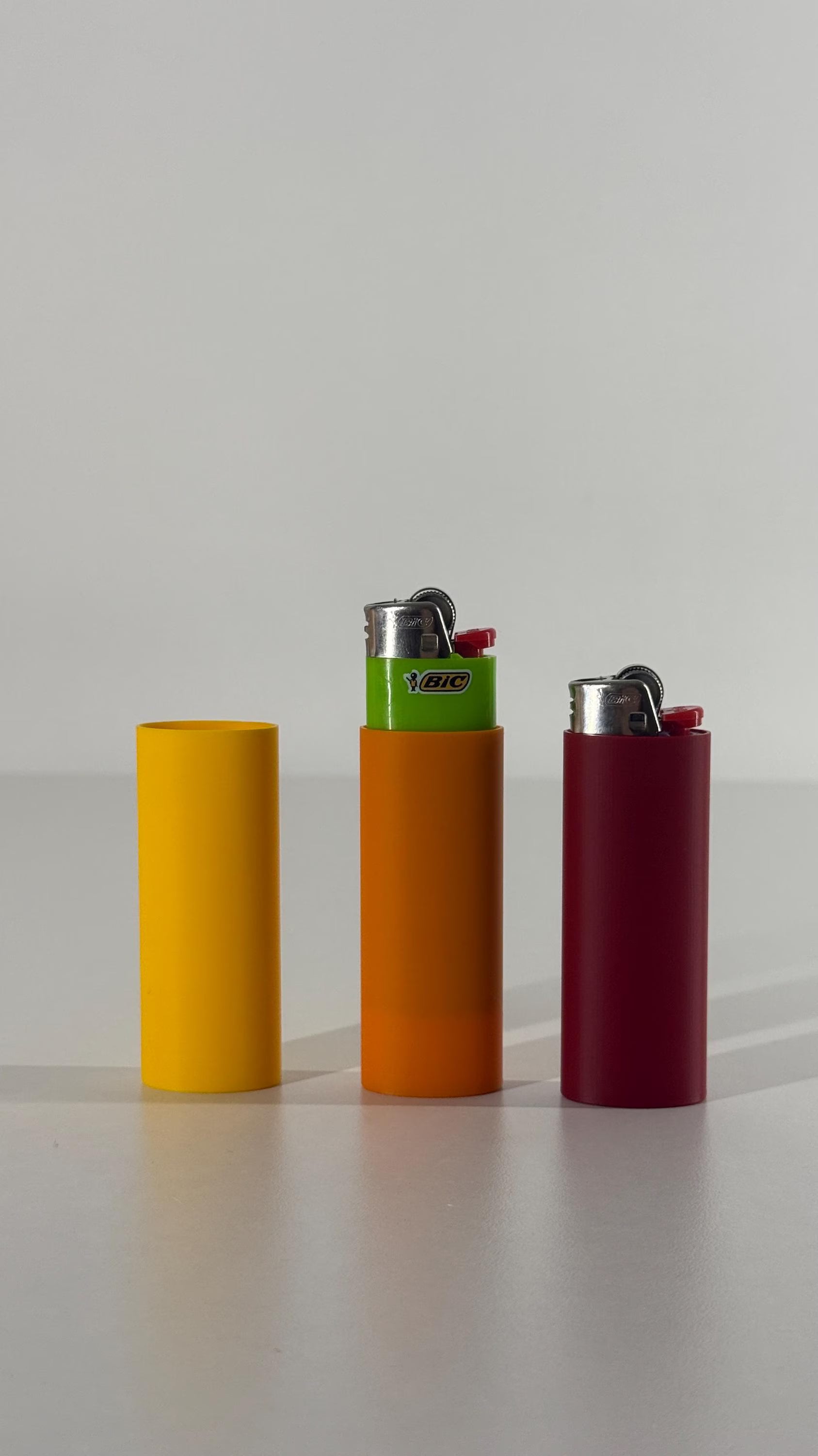 Bic Lighter Protective Case/Sleeve for Every Day Carry - Sets of 5, Personalizable & Available in 11 Different Colors