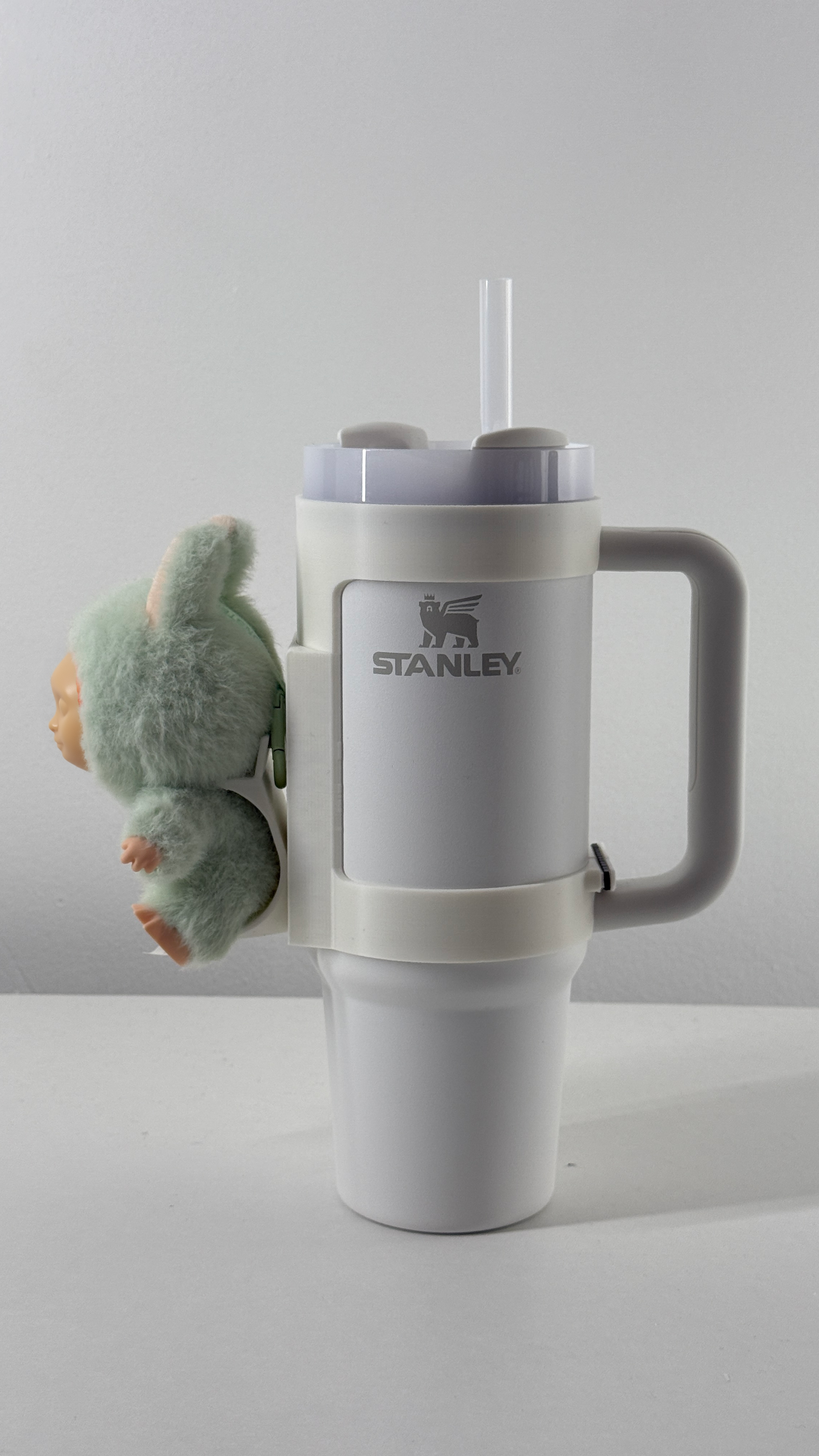 For the Stanley Quencher 30oz: Sitting Figure Bottle Mount – Labobu Fun Display Attachment!