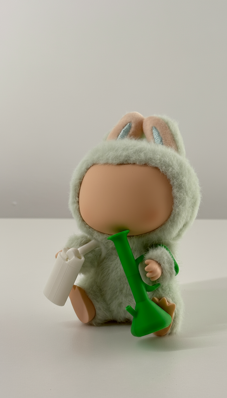 Mini Bong & Lighter for Small Figure – Fits V1-3 Labobu