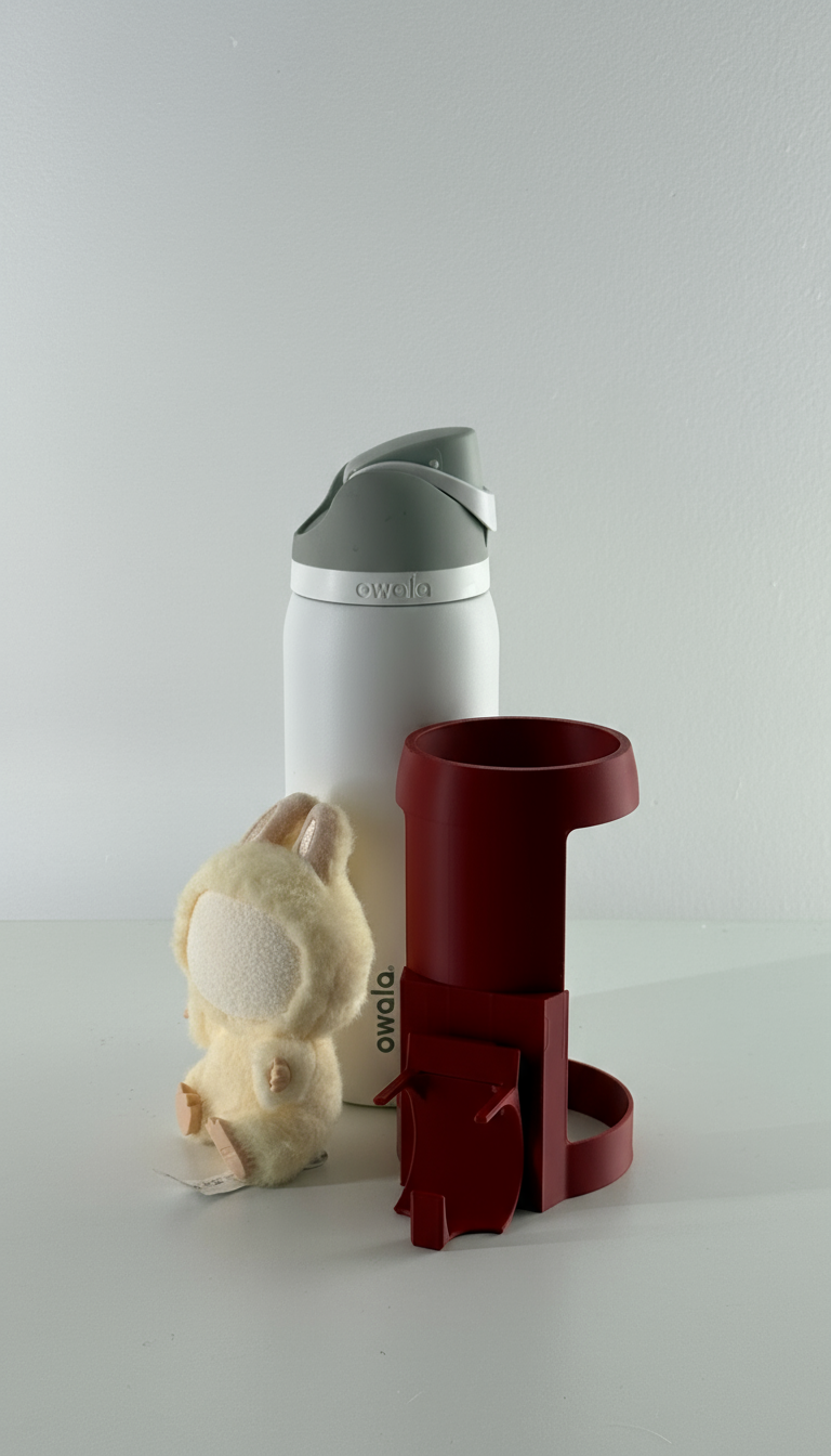 For the Owala 32oz Freesip: Sitting and Standing Figure Bottle Mount – La Bobu Fun Display Attachment!