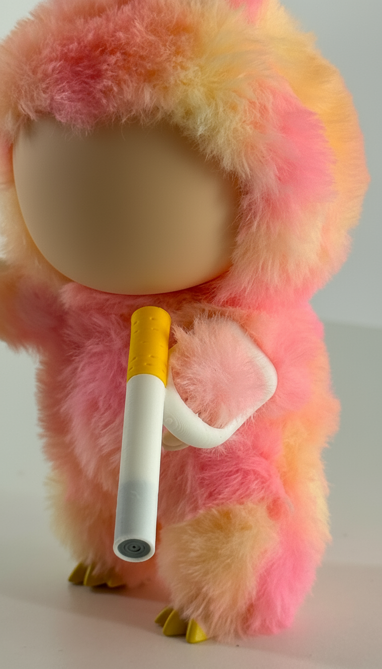 Mini Cigarette & Lighter Set for Collectible Figures – 3D Printed Toy Accessory - La Bobu