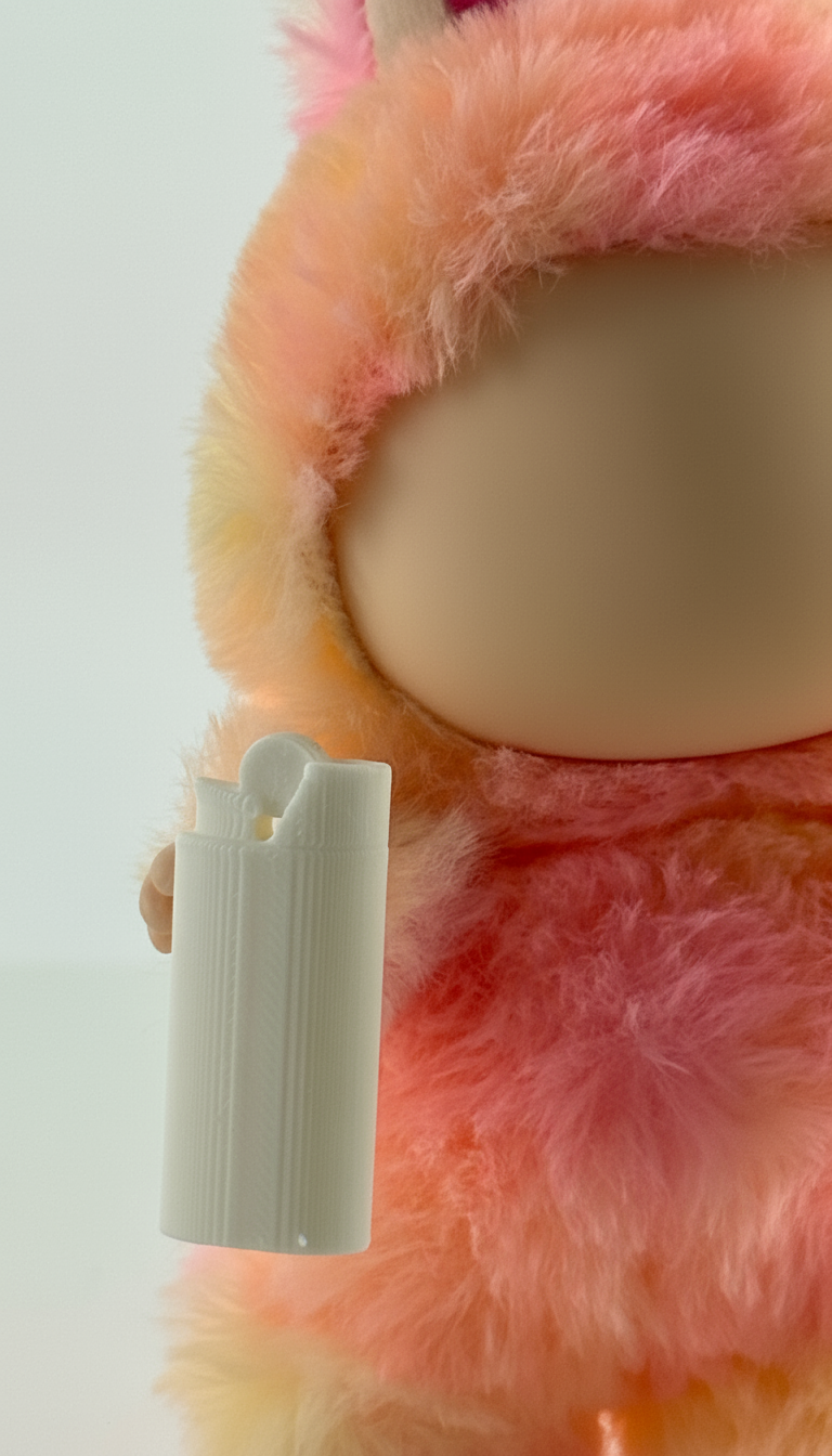 Mini Cigarette & Lighter Set for Collectible Figures – 3D Printed Toy Accessory - La Bobu