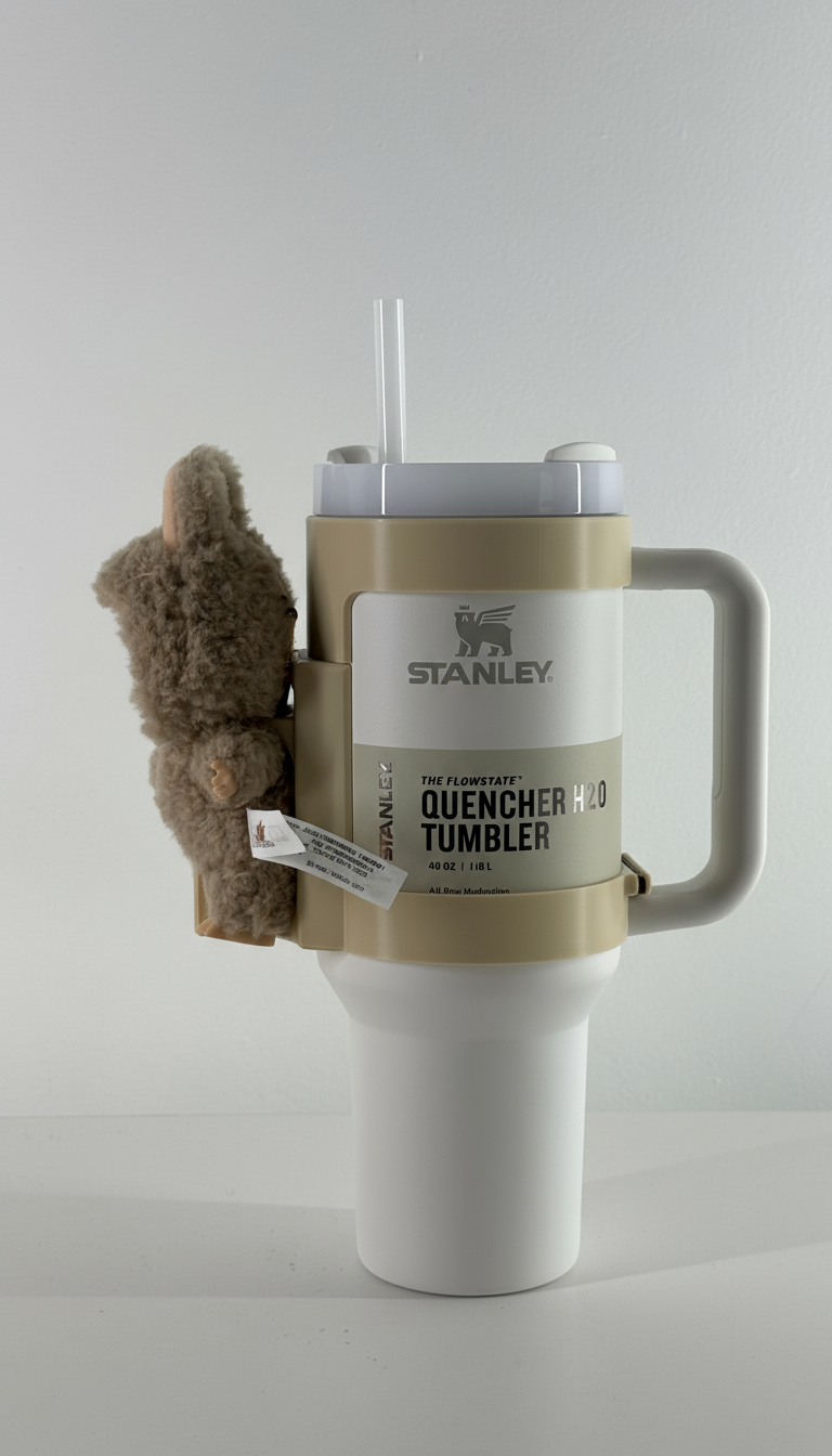 For the Stanley Quencher 40oz: Standing Figure Bottle Mount – Fun Display Attachment! (Copy)