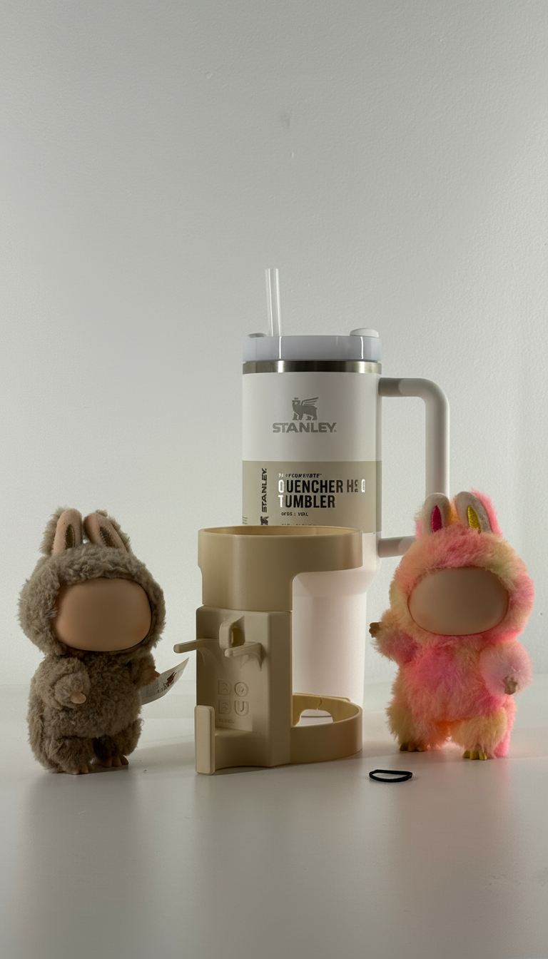 For the Stanley Quencher 40oz: Standing Figure Bottle Mount – Fun Display Attachment! (Copy)